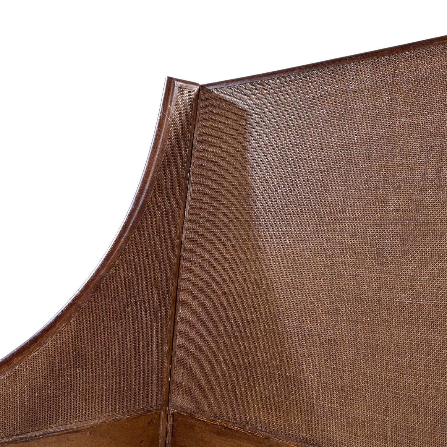 Americano Barbara Barry per McGuire Letto matrimoniale in rattan in vendita