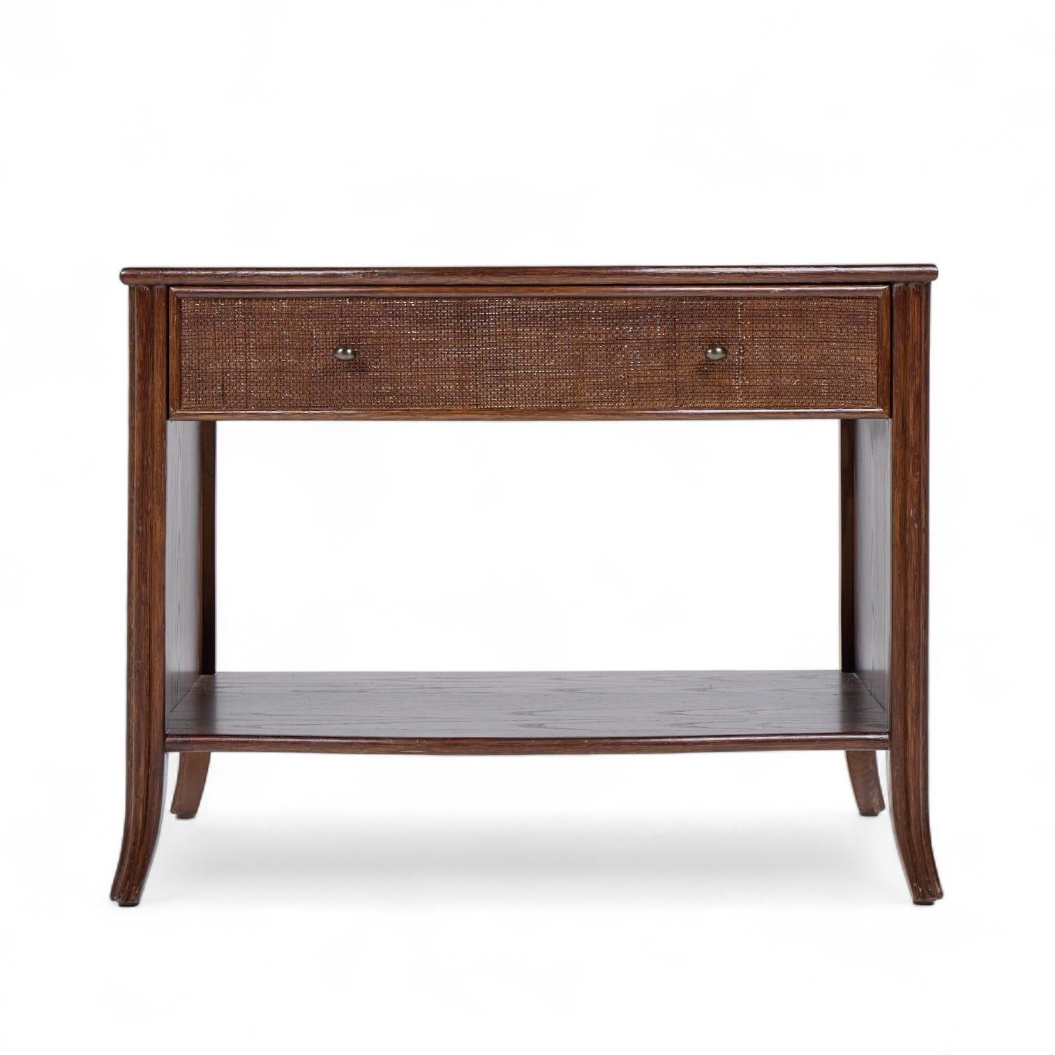 Rotin Barbara Barry pour McGuire Tables de nuit en rotin - Paire en vente