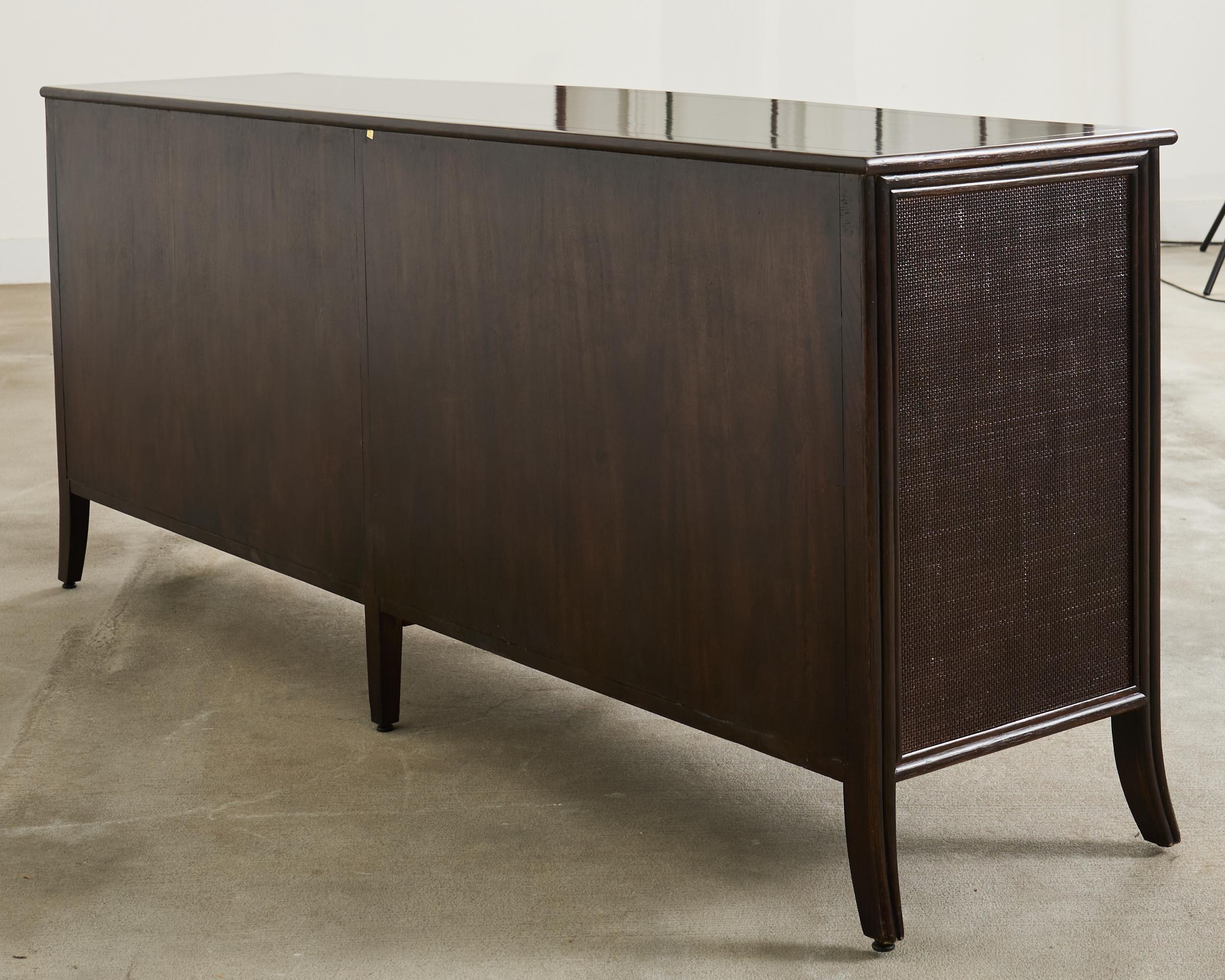 Barbara Barry for McGuire Rattan Oak Raffia Sideboard Buffet For Sale 12