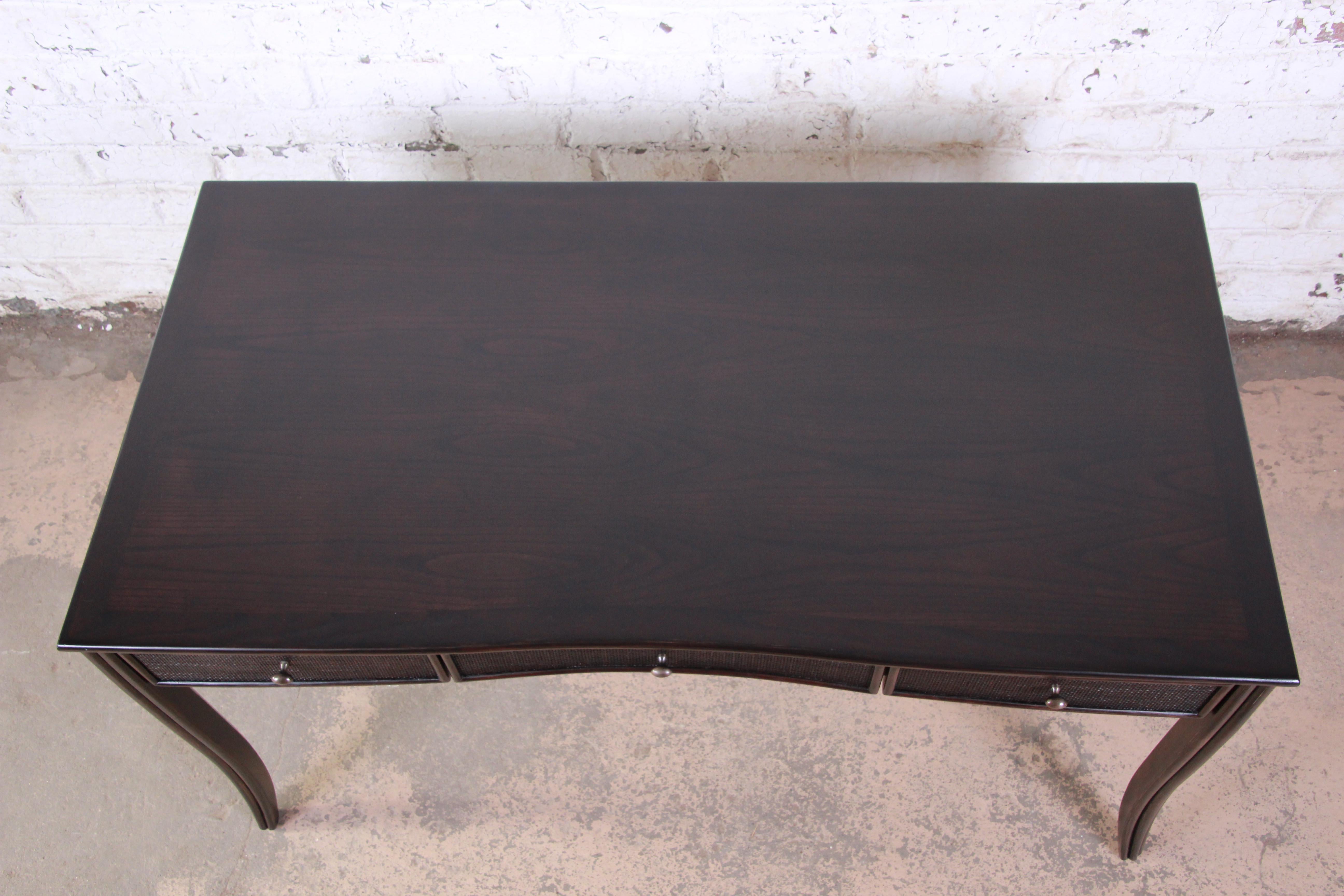 Late 20th Century Barbara Barry for McGuire Writing Desk, Newly Refinished