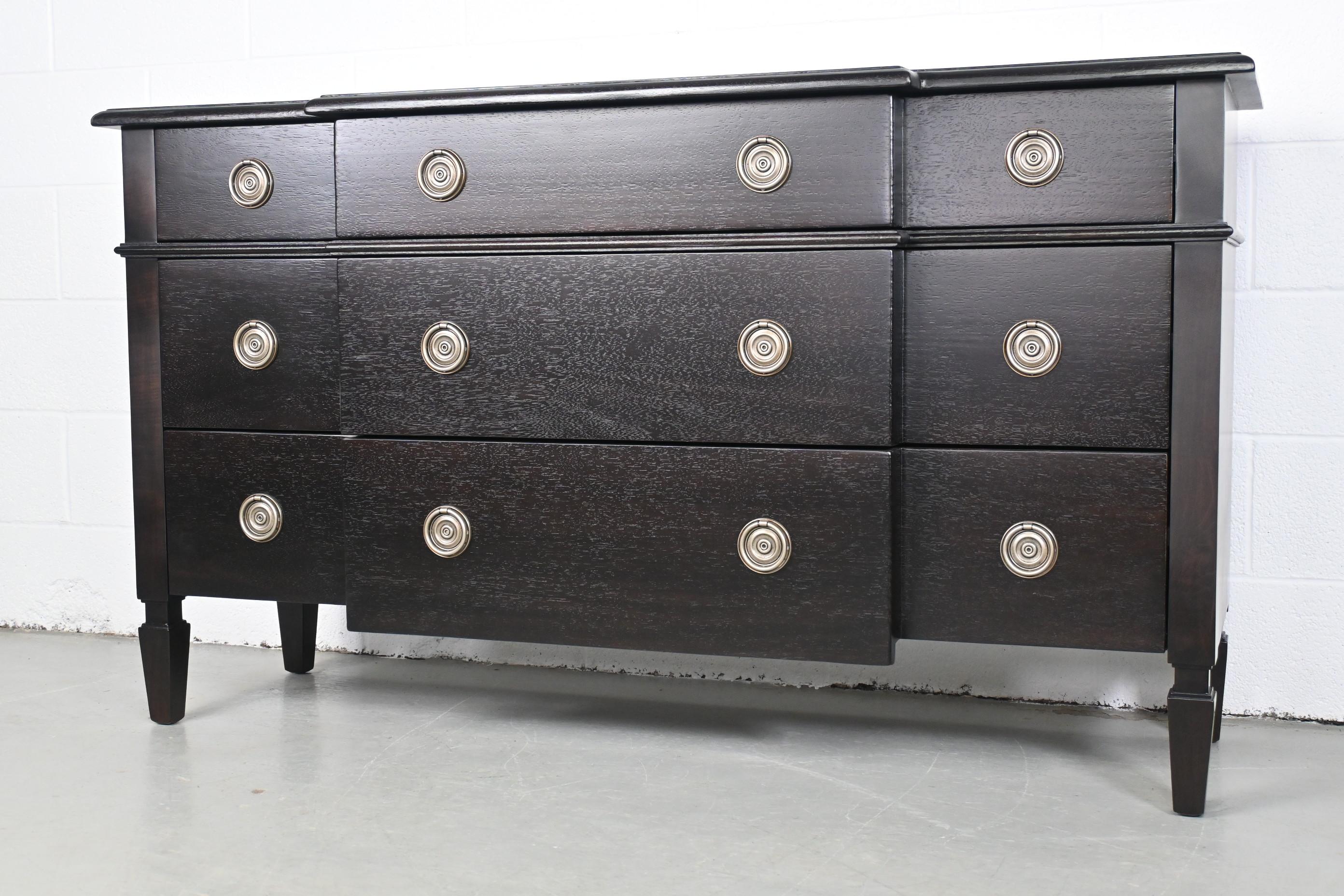 Modern Barbara Barry for Milling Road Furniture Dark Maple Dresser For Sale