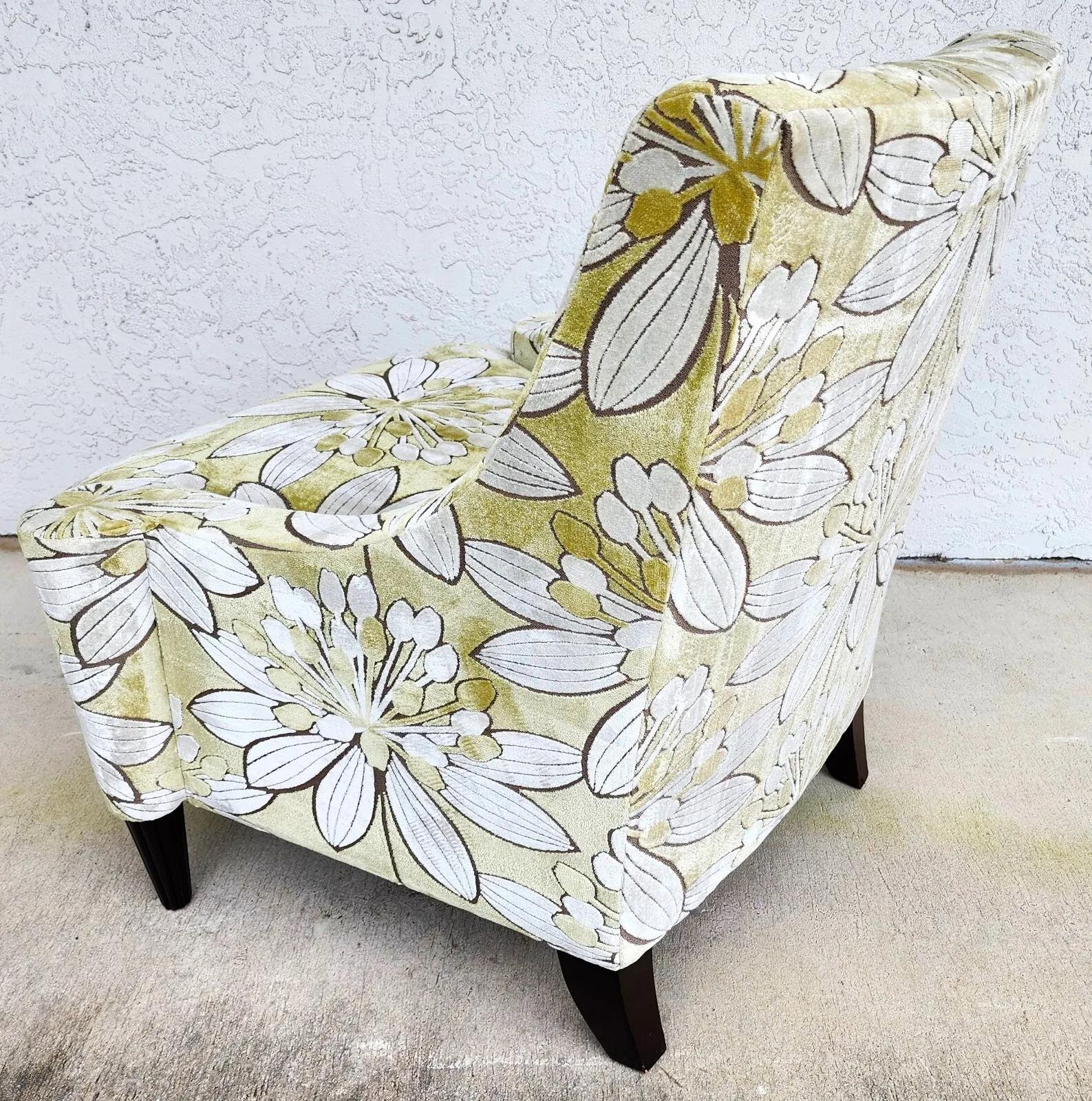 Barbara Barry Lounge Chair Velvet for Henredon For Sale 4