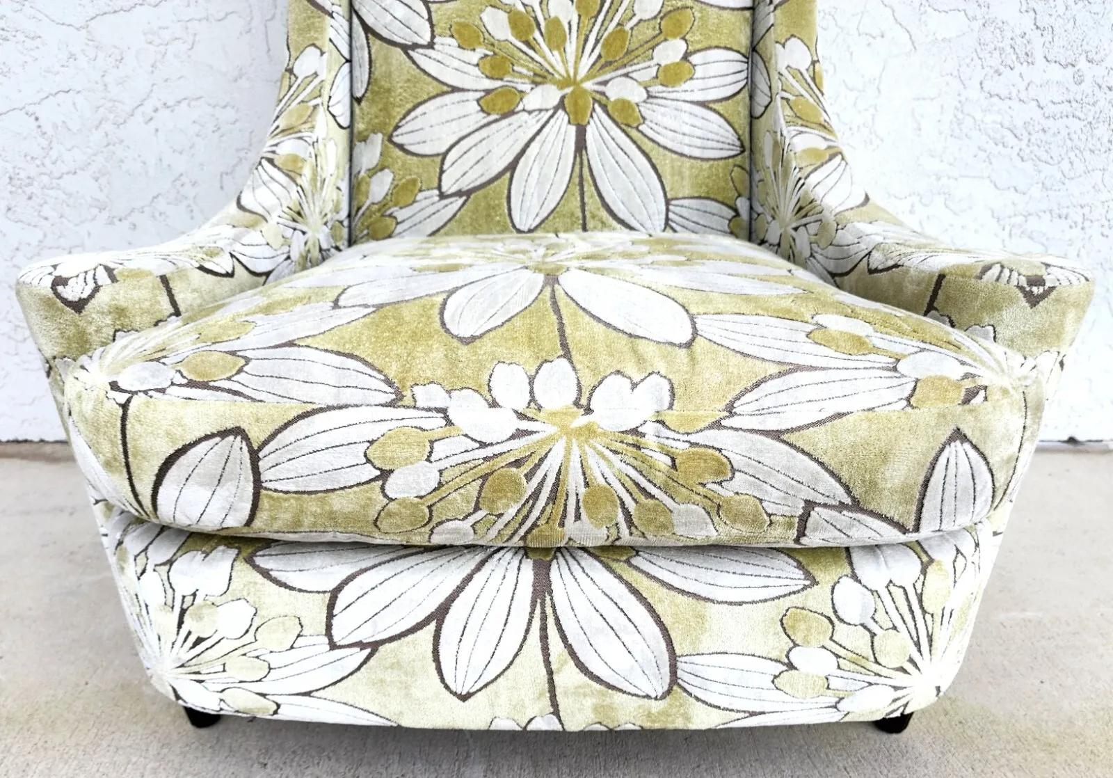 Barbara Barry Lounge Chair Velvet for Henredon For Sale 3