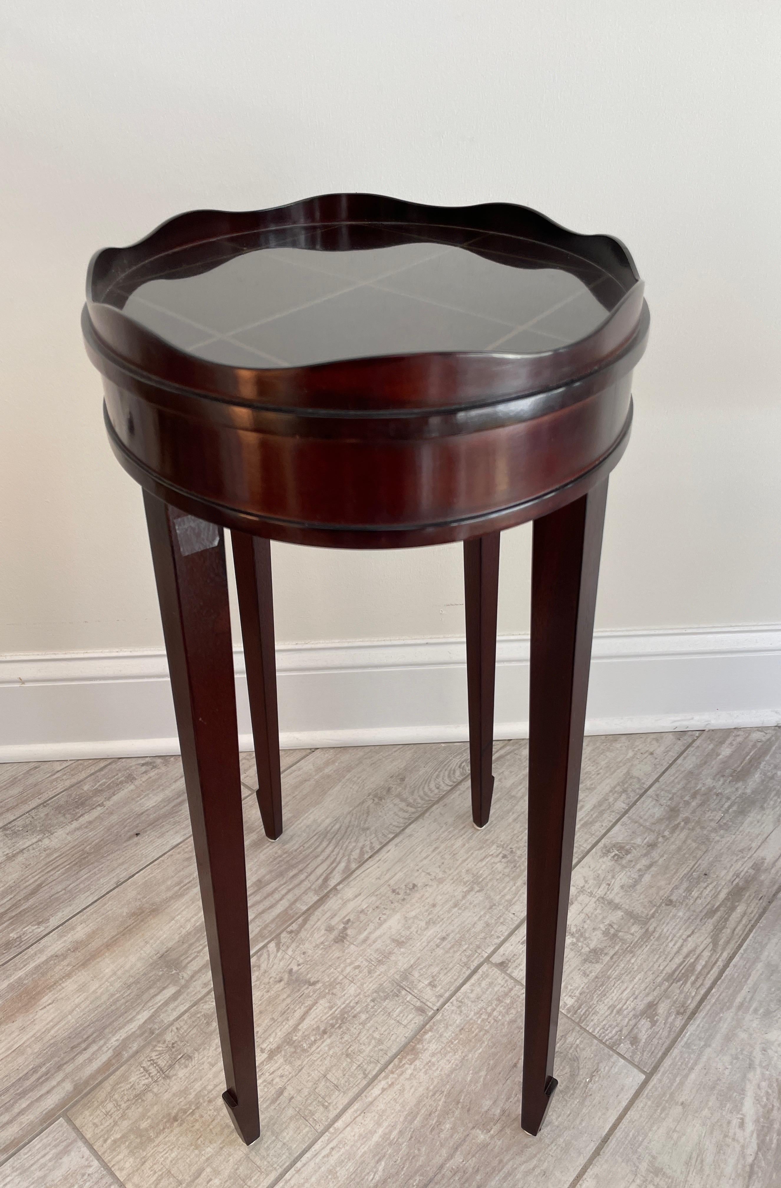 20th Century Barbara Barry Oval Drinks Table for Baker