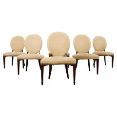 Barbara Barry Style Mahogany Dining Chairs by Hickory Chair