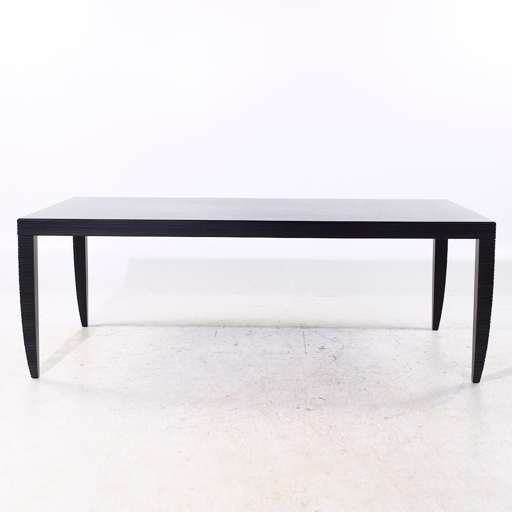 Barbara Barry Style Mahogany Dining Table

This dining table measures: 85.75 wide x 46 deep x 30 inches high, with a chair clearance of 27 inches

We take our photos in a controlled lighting studio to show as much detail as possible. We do not