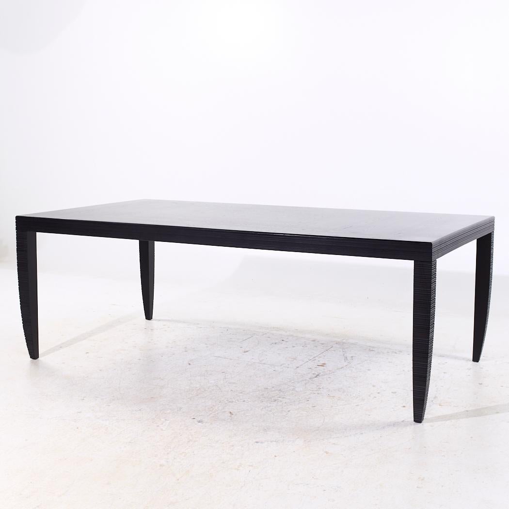 Modern Barbara Barry Style Mahogany Dining Table For Sale