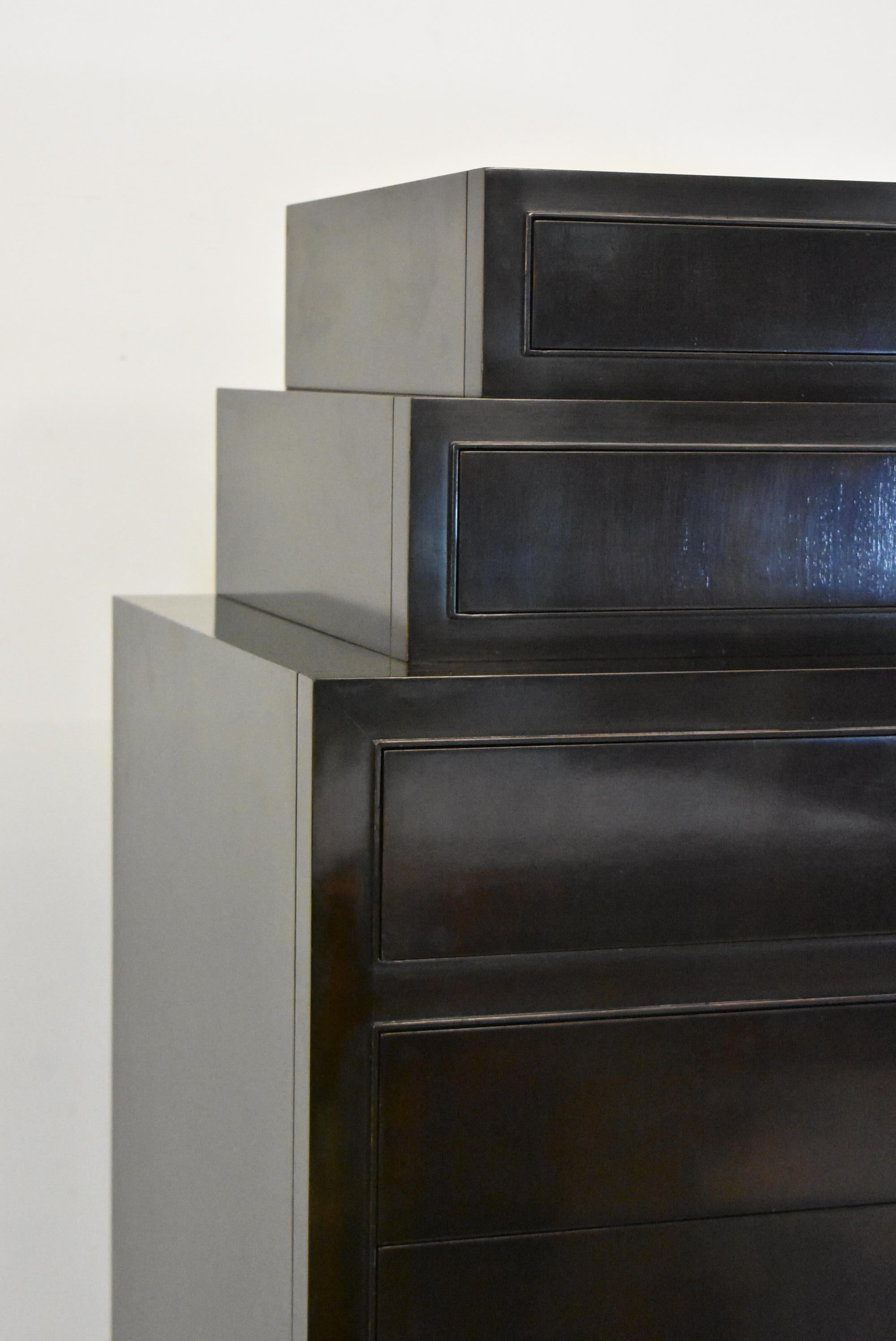North American Barbara Barry Tuxedo Tall Chest For Henredon