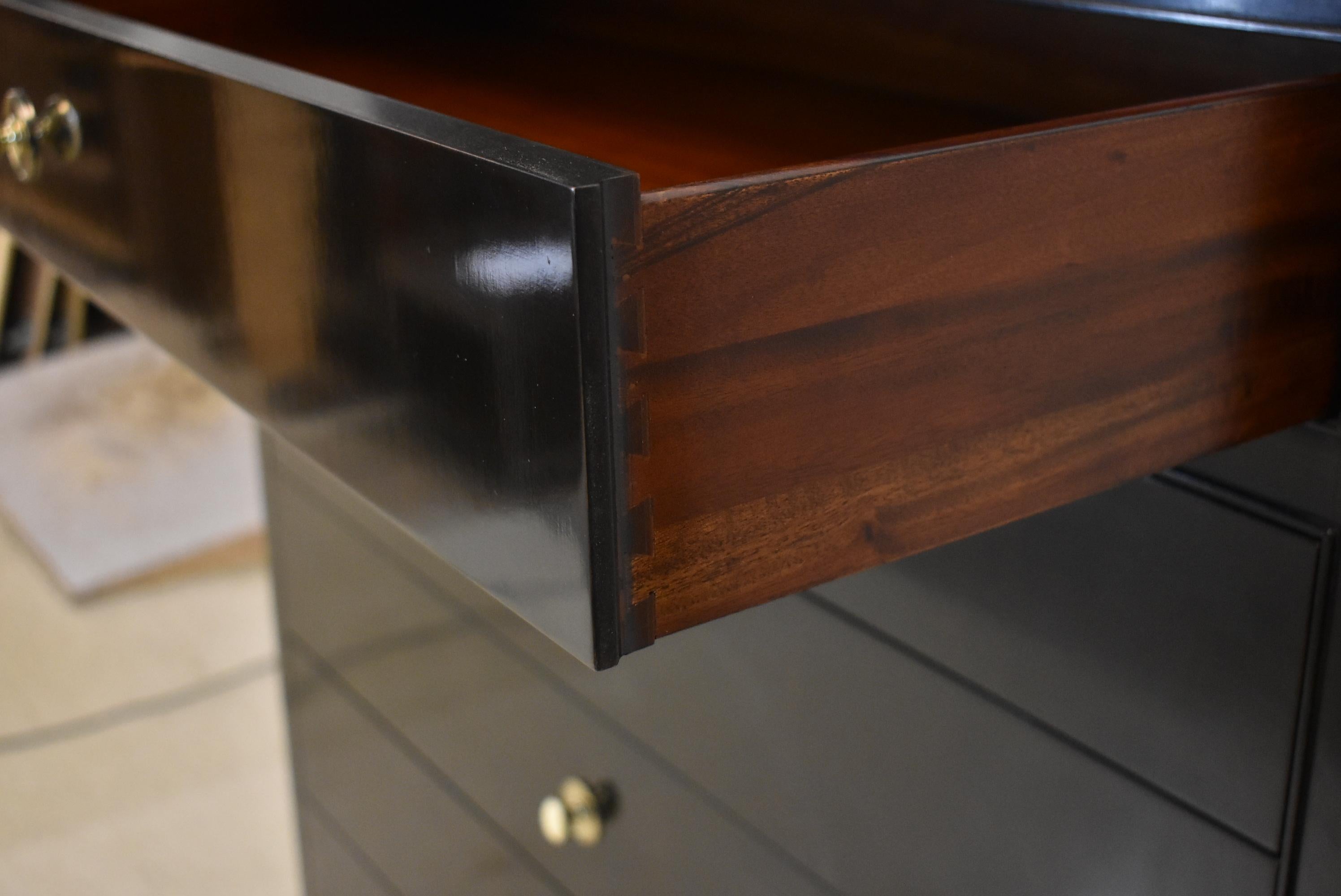 Wood Barbara Barry Tuxedo Tall Chest For Henredon