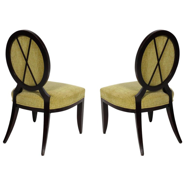 Barbara Barry X Back Slipper Chairs for Baker For Sale at 1stDibs