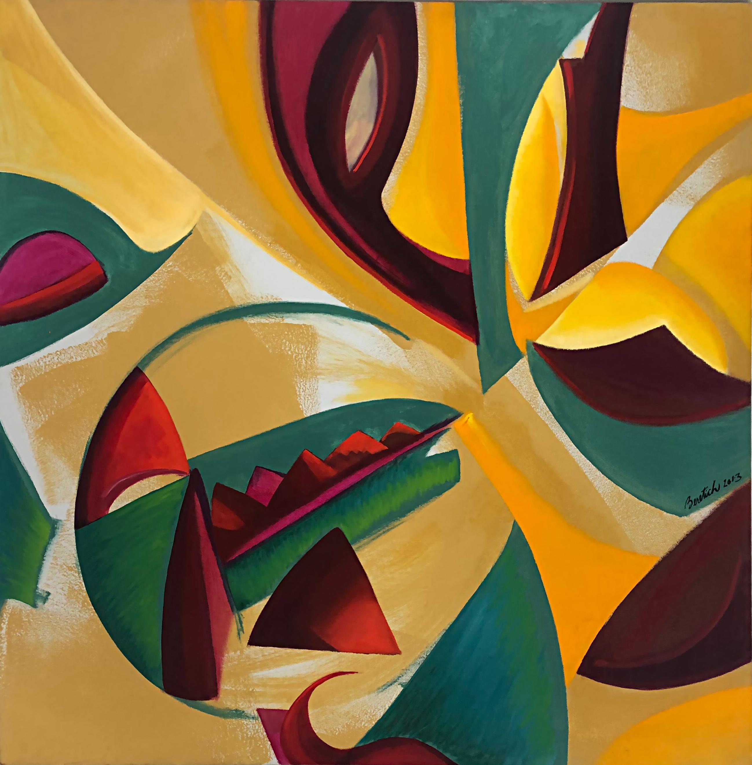 Dipinto a mano Barbara Beretich Pittura a olio astratta, 