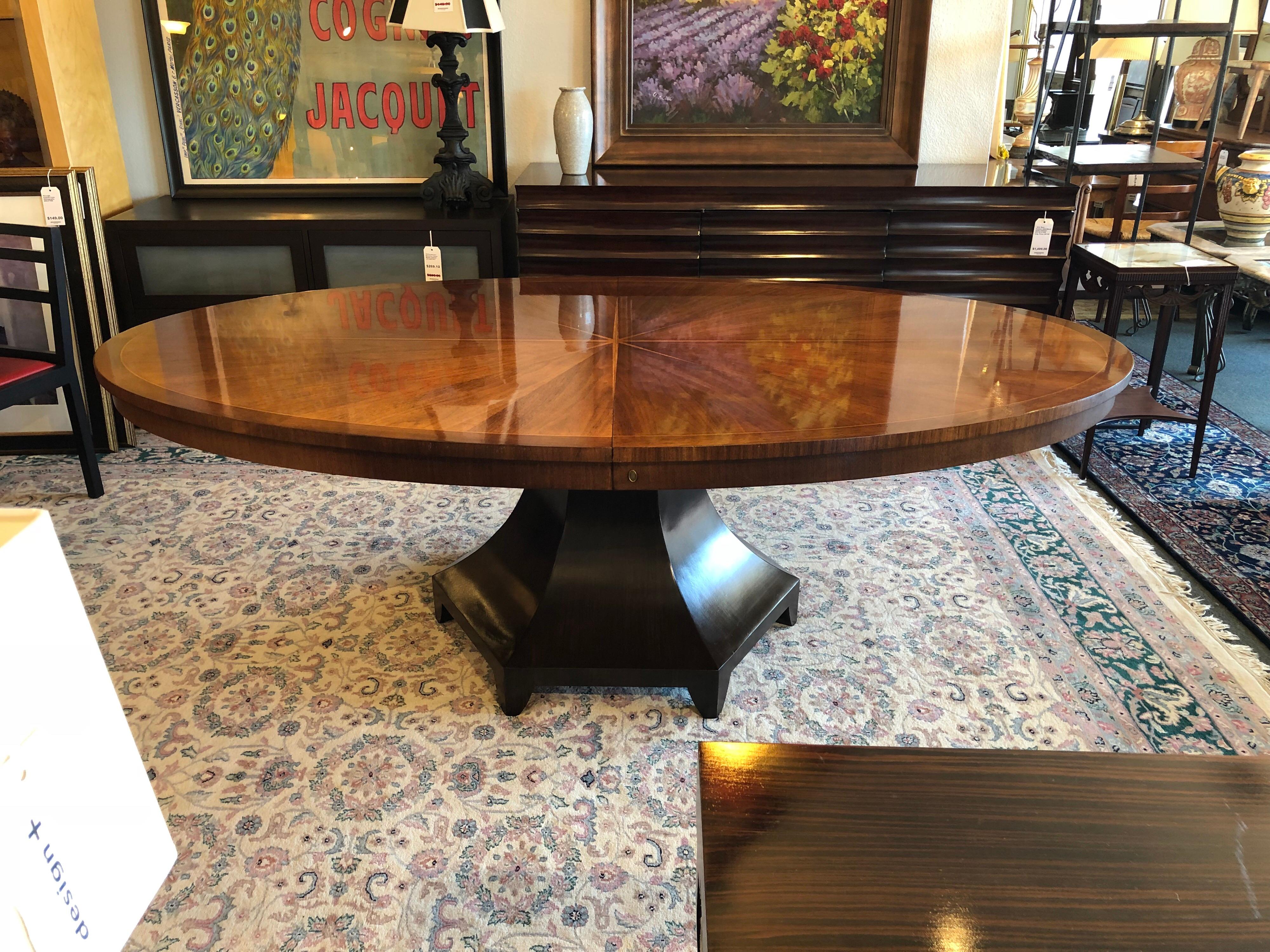 Regency Barbara Berry Celestial Sunburst Dining Table for Henredon For Sale