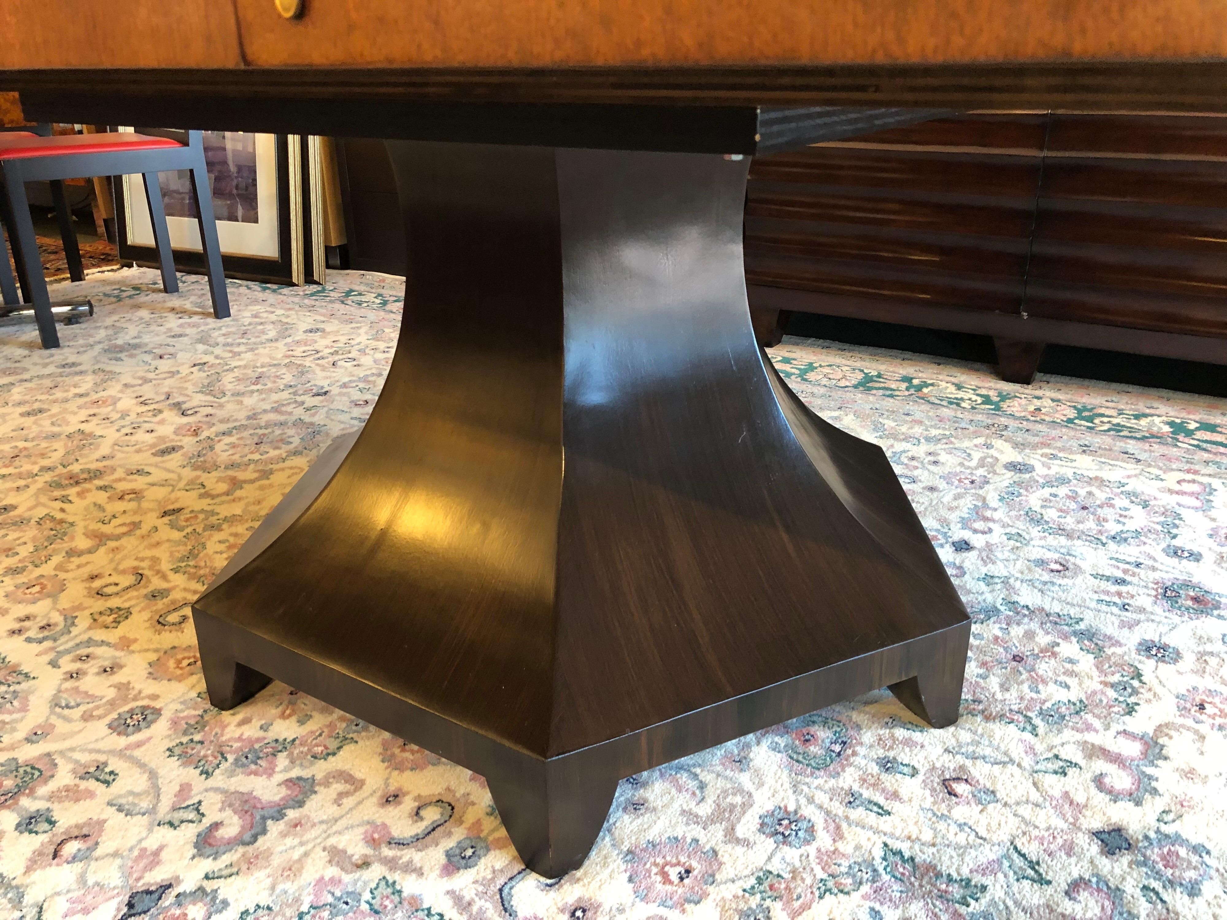 Wood Barbara Berry Celestial Sunburst Dining Table for Henredon For Sale
