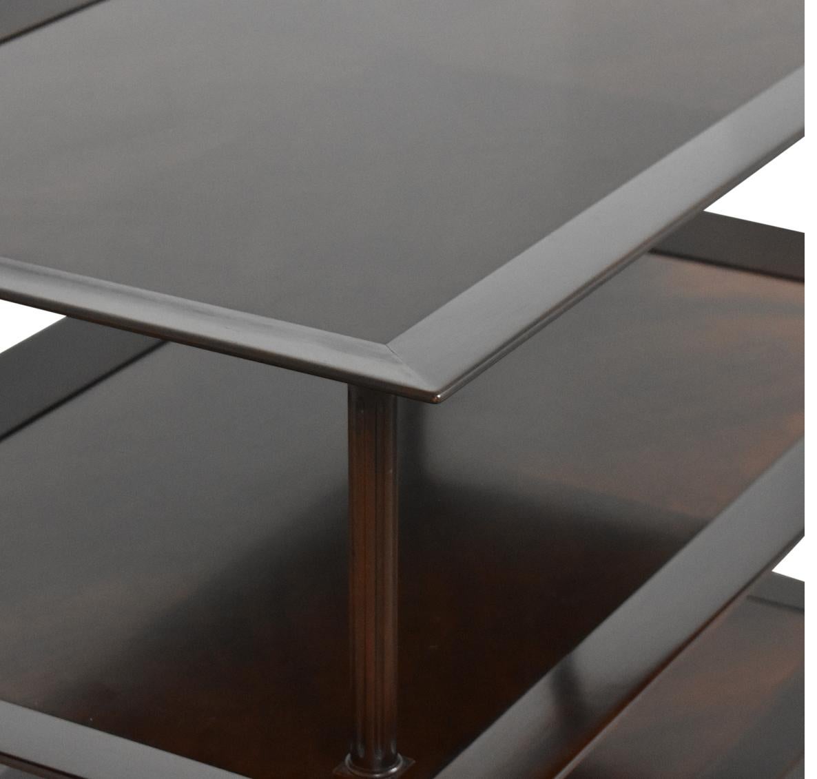 Modern Barbara Berry for Baker Furniture Company, Three-Tiered Mahogany Side End Table