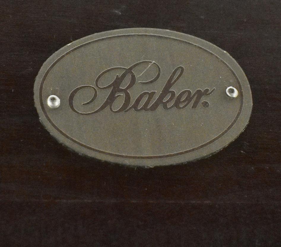 American Barbara Berry for Baker Furniture Company, Three-Tiered Mahogany Side End Table
