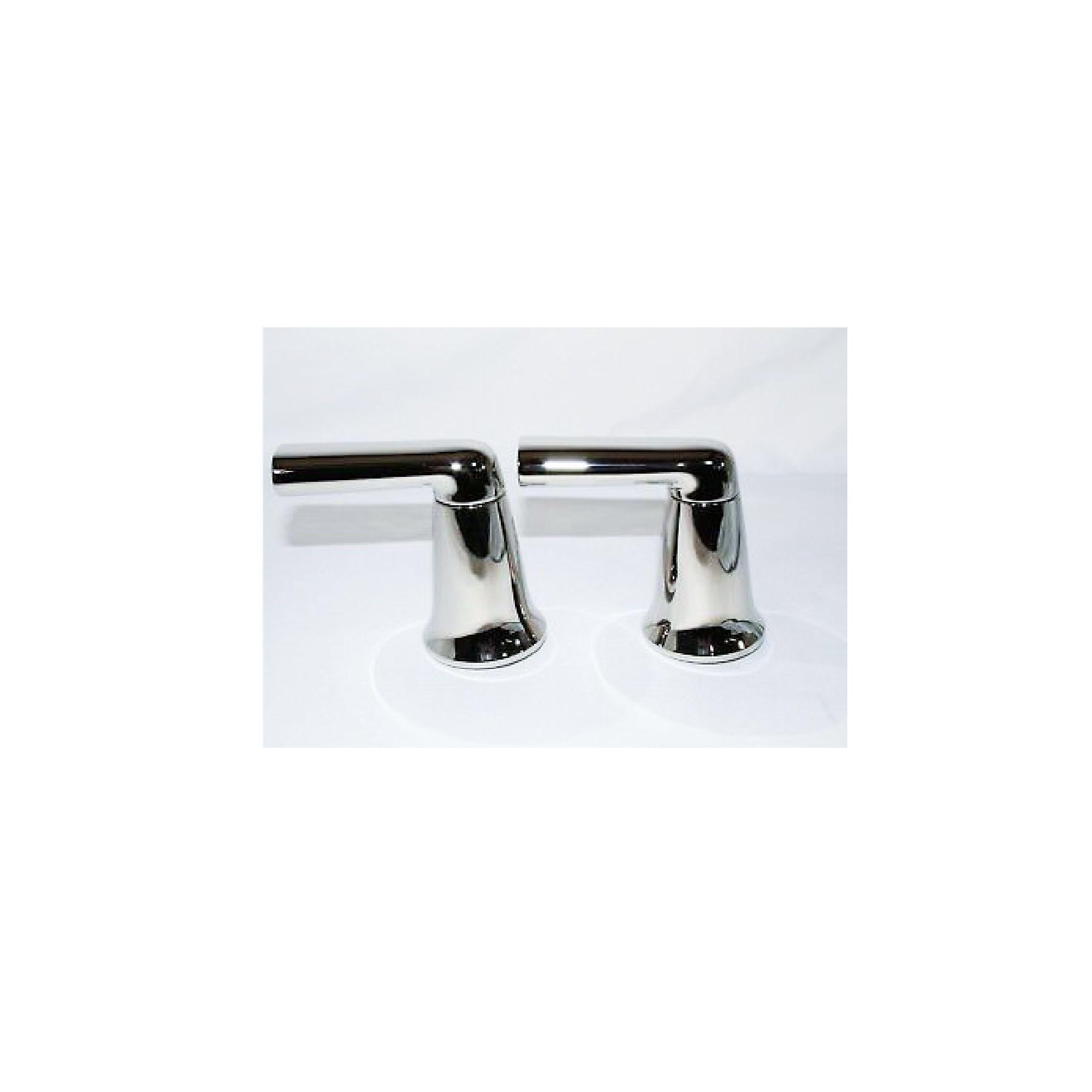 American Barbara Berry for Kallista ‘Counterpoint’ Chrome Deco Faucet & Lever Handles