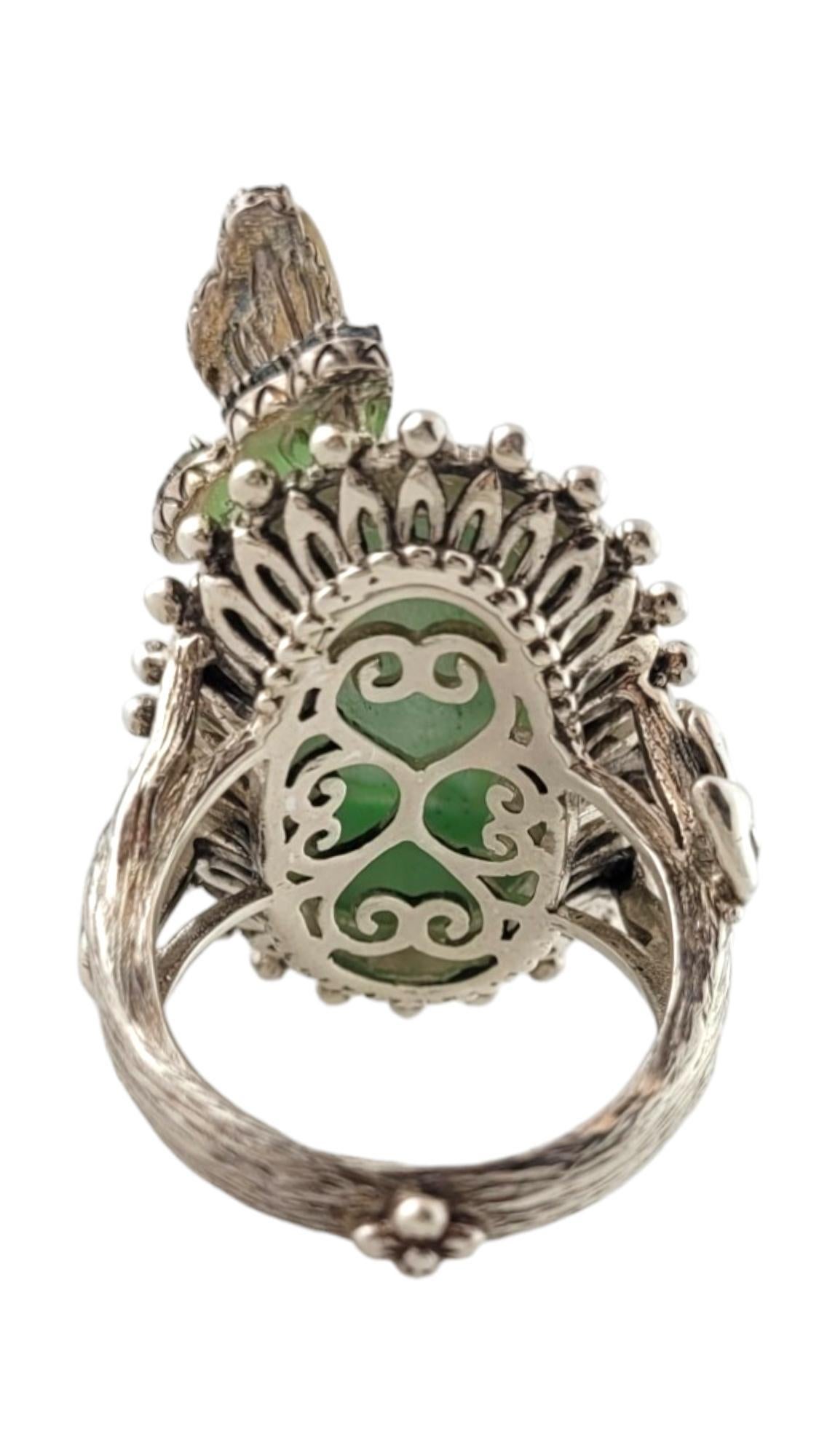Women's Barbara Bixby 18K Gold/ Sterling Silver Butterfly Garden Pond Ring Size 6 #17596