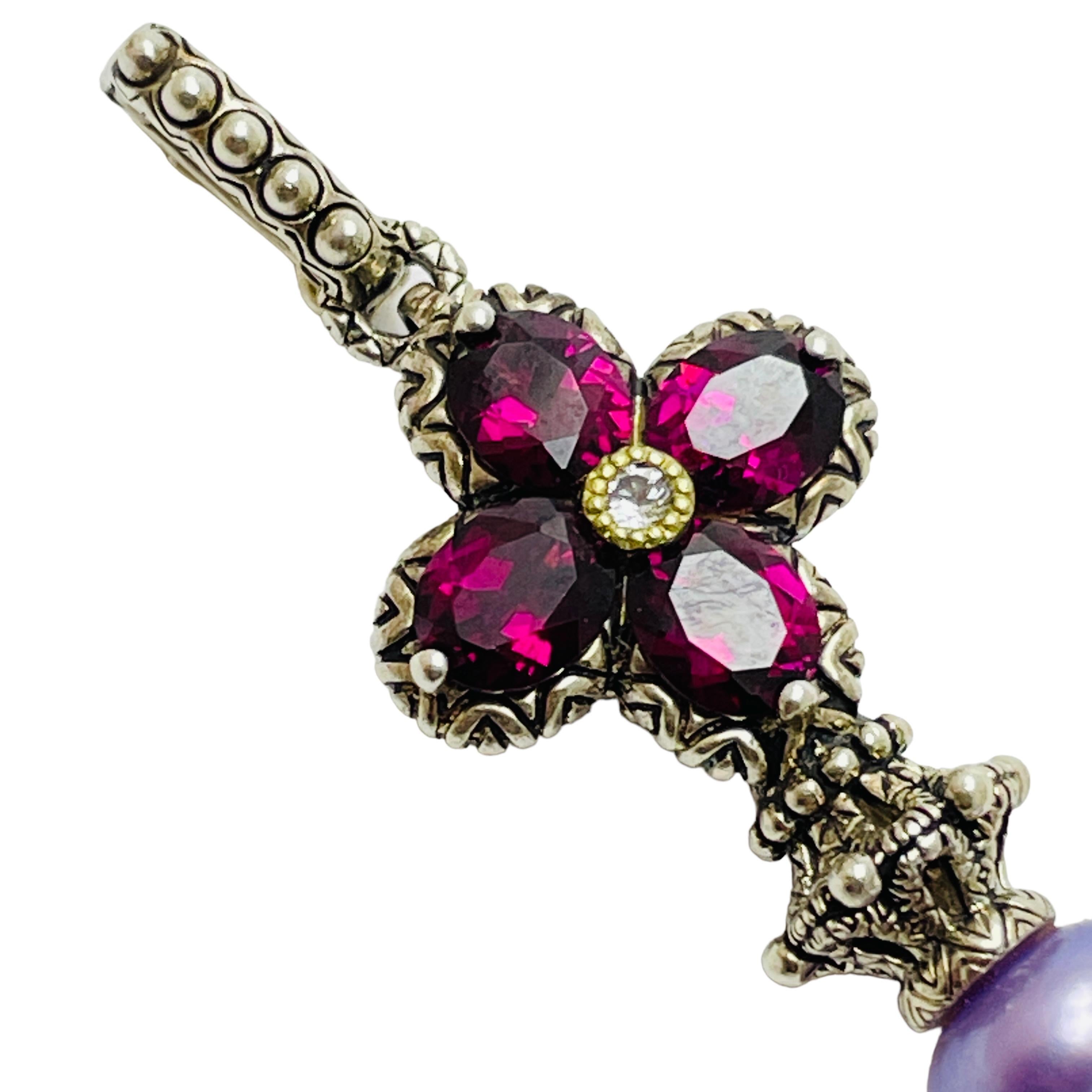 BARBARA BIXBY Pendentif créateur en argent sterling 18 carats avec clé Unisexe en vente