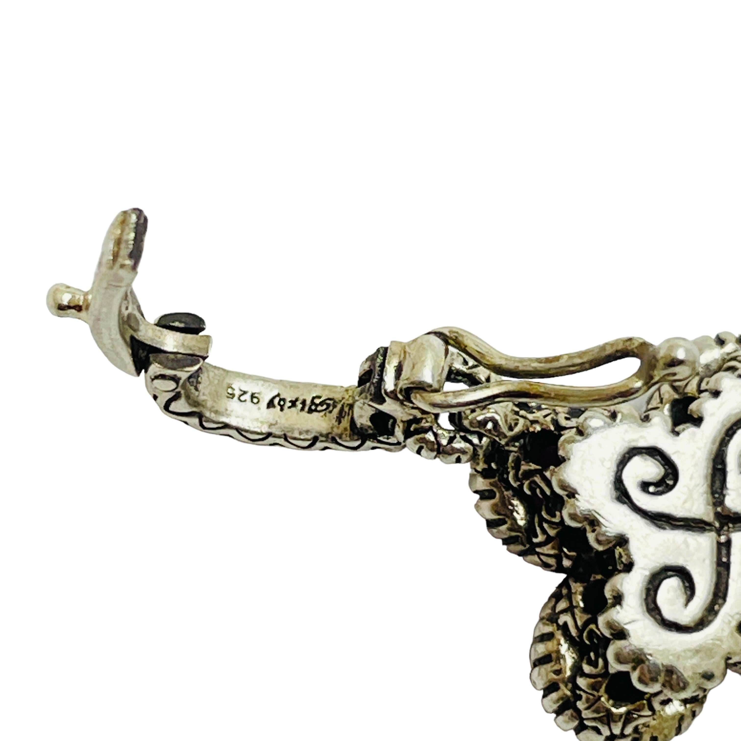 BARBARA BIXBY Pendentif créateur en argent sterling 18 carats avec clé en vente 2