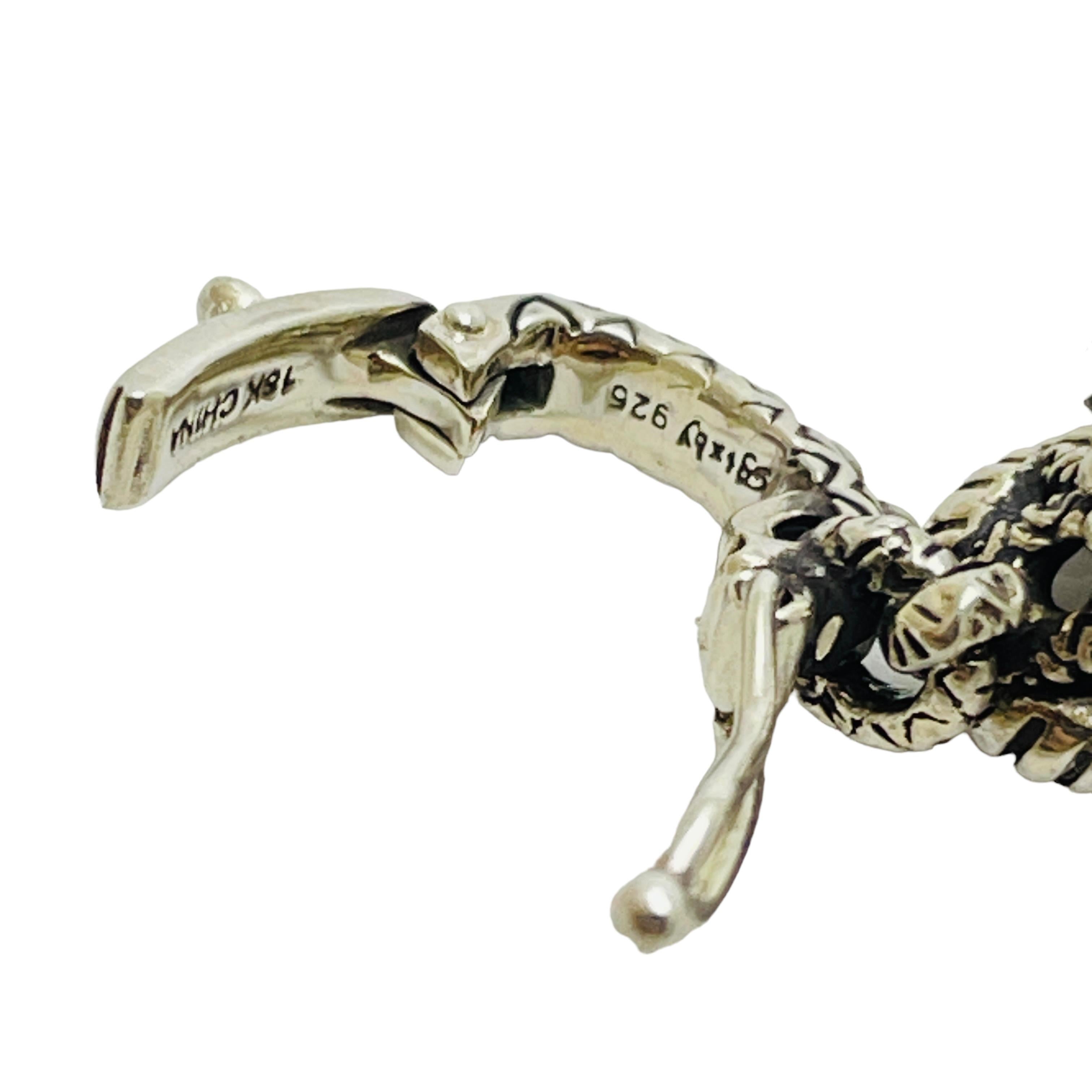 BARBARA BIXBY Pendentif créateur en argent sterling 18 carats avec clé en vente 3