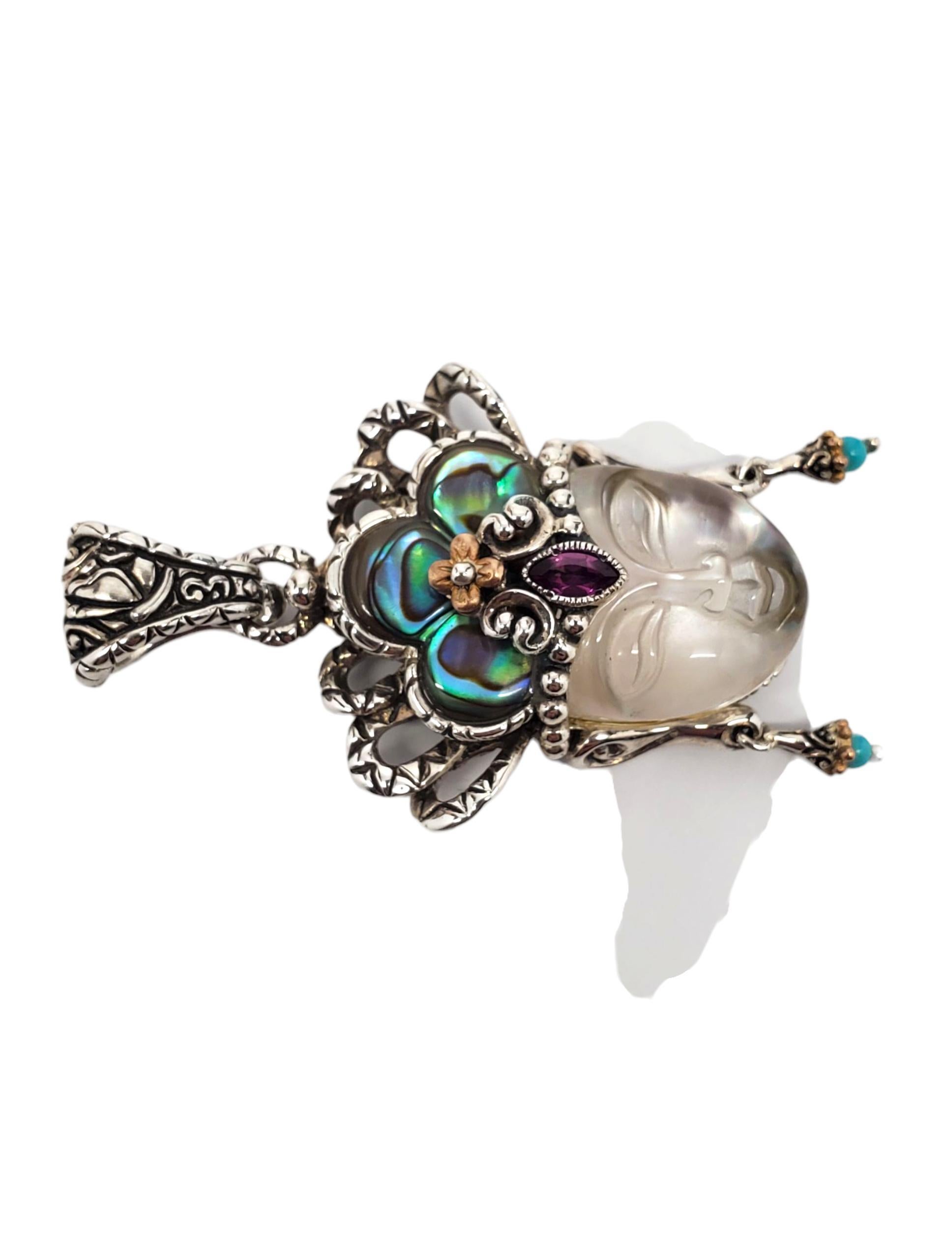 Barbara Bixby 925 18K Goddess Enhancer Anhänger #23784 Damen im Angebot