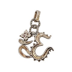 Barbara Bixby Sterling Silver 18K Gold Accent OM Pendant #16717