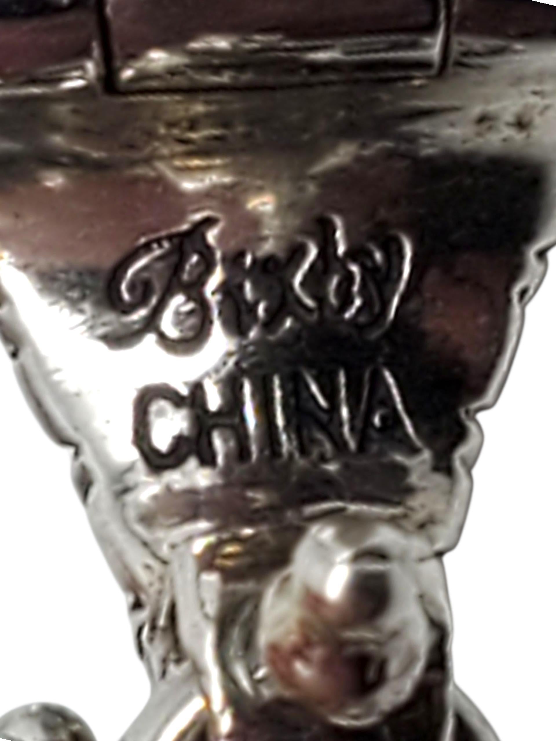 Ciondolo a goccia in argento sterling e oro 18 carati con topazio blu di Barbara Bixby #23782 In condizioni buone in vendita a Washington Depot, CT