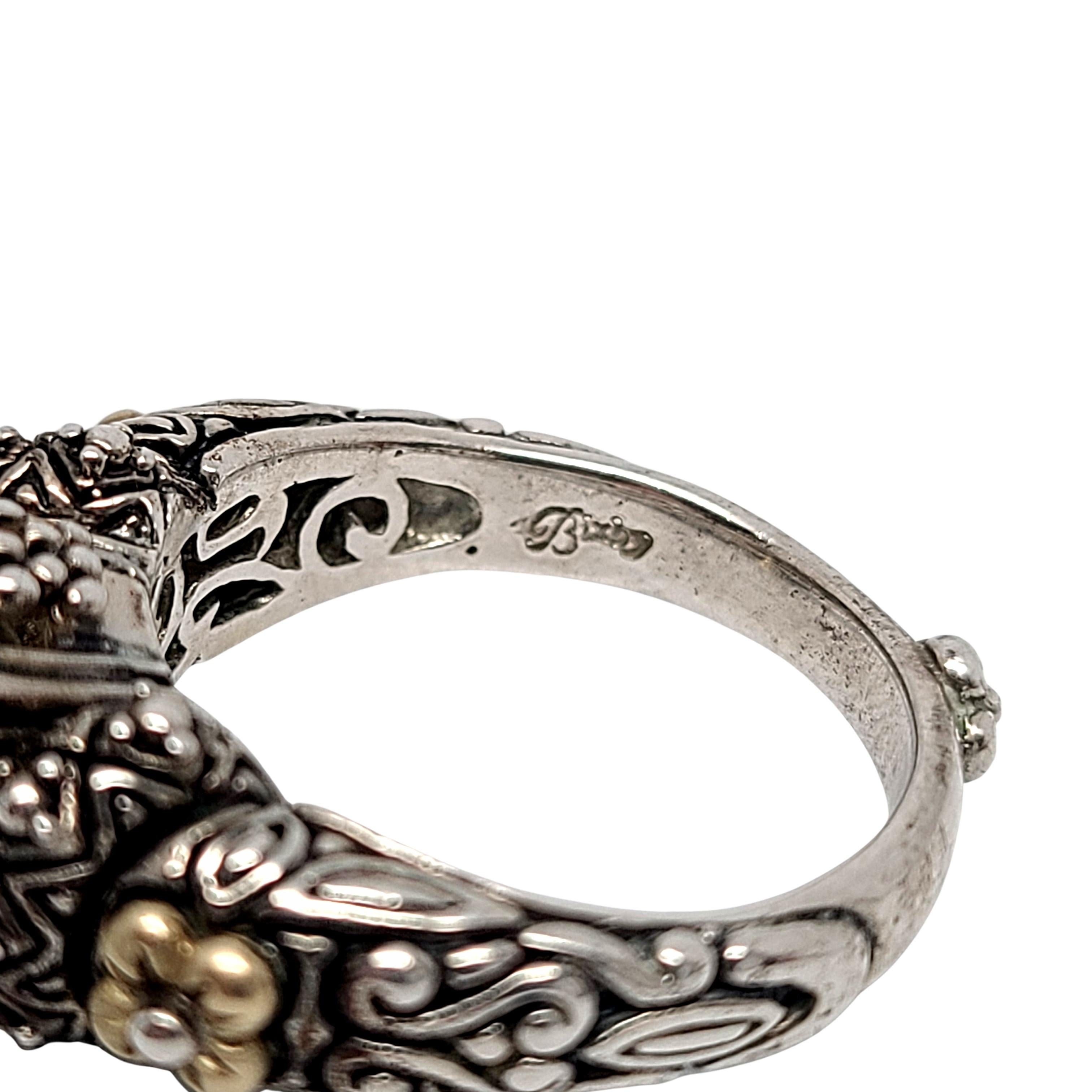 Barbara Bixby Sterlingsilber 18K Gelbgold Olivquarz-Ring 4