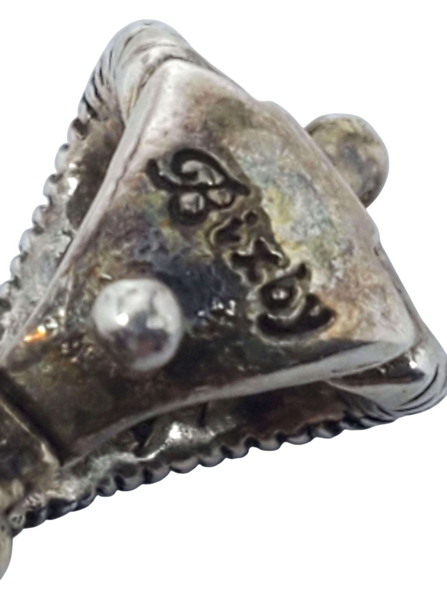 Barbara  Bixby Sterling Silver and 18k Lemon Quartz Grasshopper Pendant #21465 1