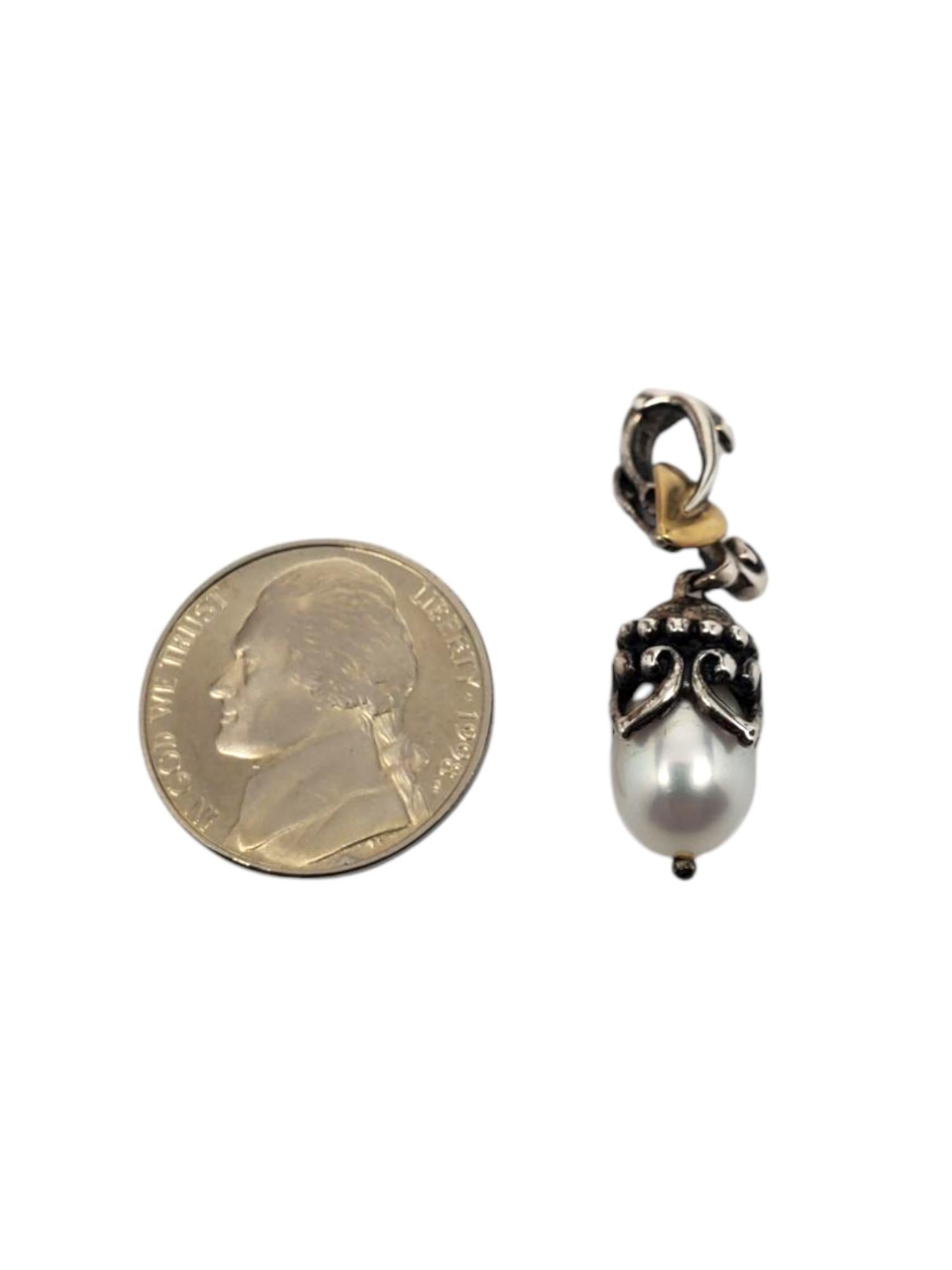 Barbara Bixby Argent Sterling Pendentif en forme de goutte de perle #21475 en vente 2