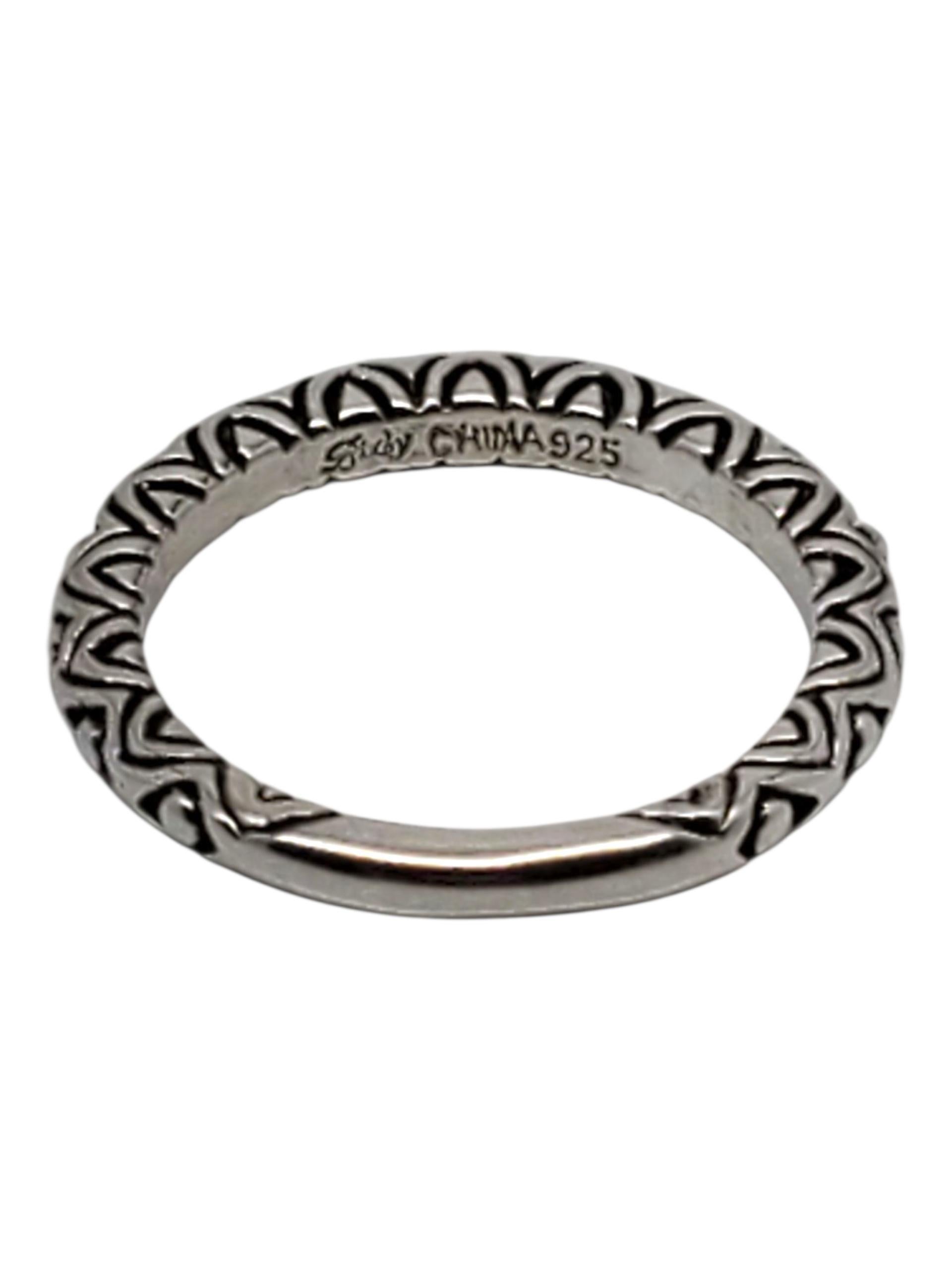 Anello impilabile in argento Barbara Bixby misura 6 #23781 in vendita 3