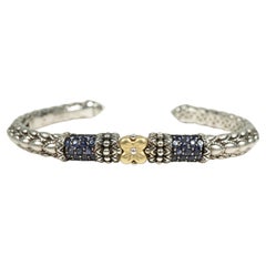 Barbara Bixby Yellow Gold Sterling Silver Stainless Steel Iolite Bracelet