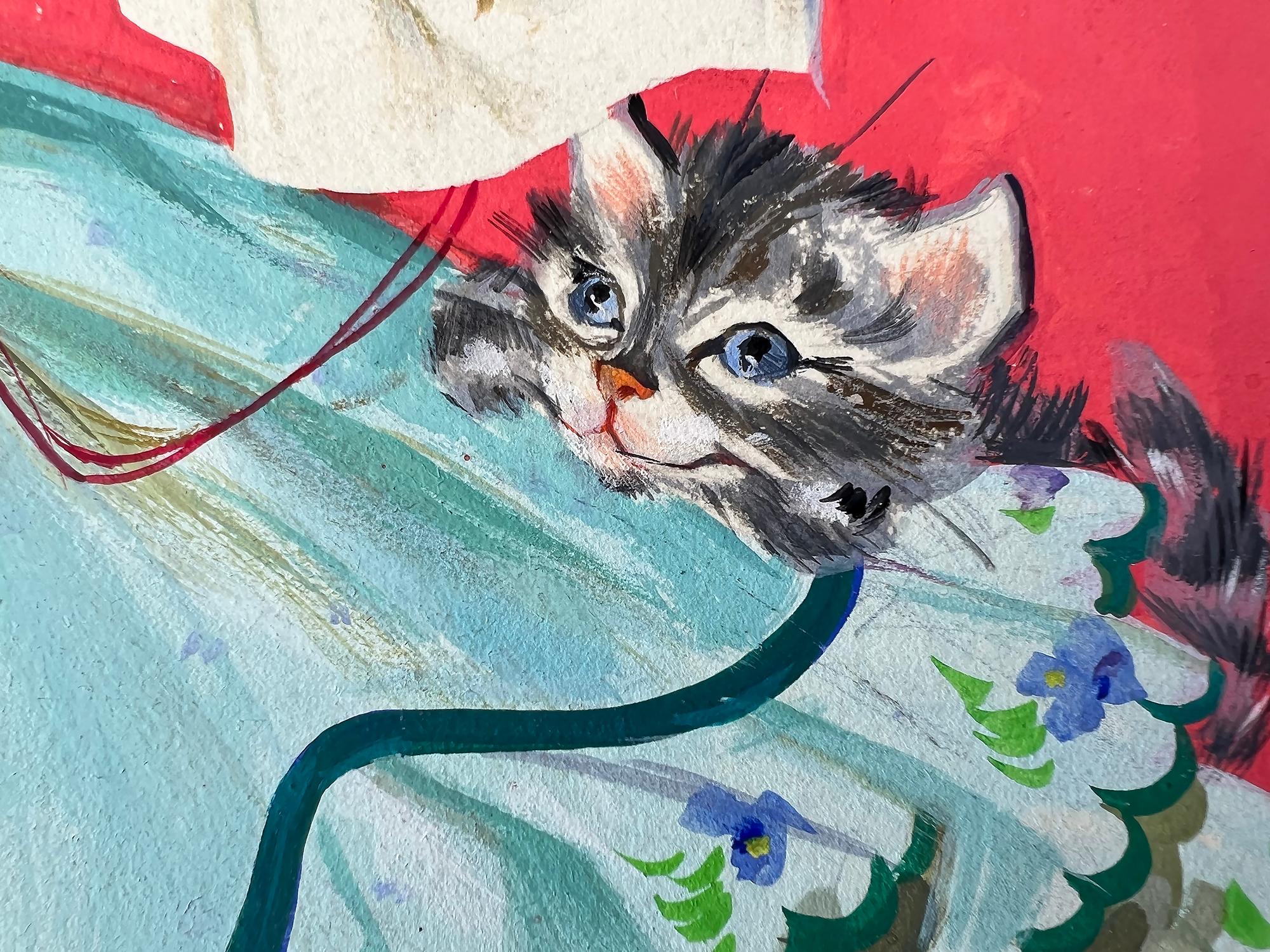 Copertina di un libro per bambini - Mid-Century Blond  Ragazza - Illustratore donna - Painting Accademia di Barbara Briggs Bradley
