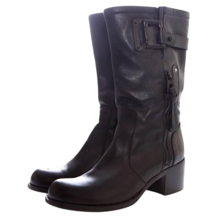 Barbara Bui, bottes en cuir noir en vente
