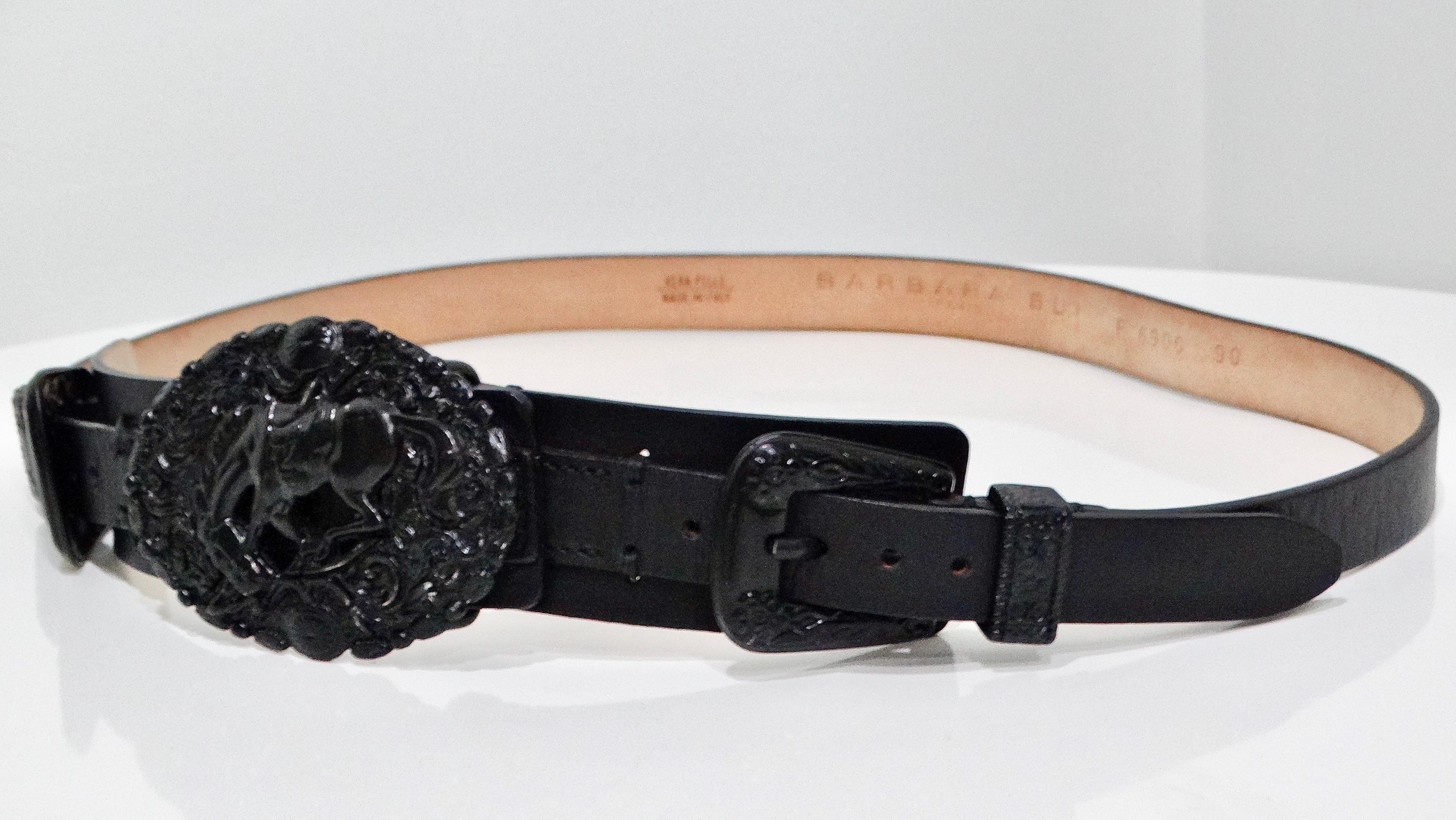 Black Barbara Bui Bucking Bronco Horse Belt For Sale