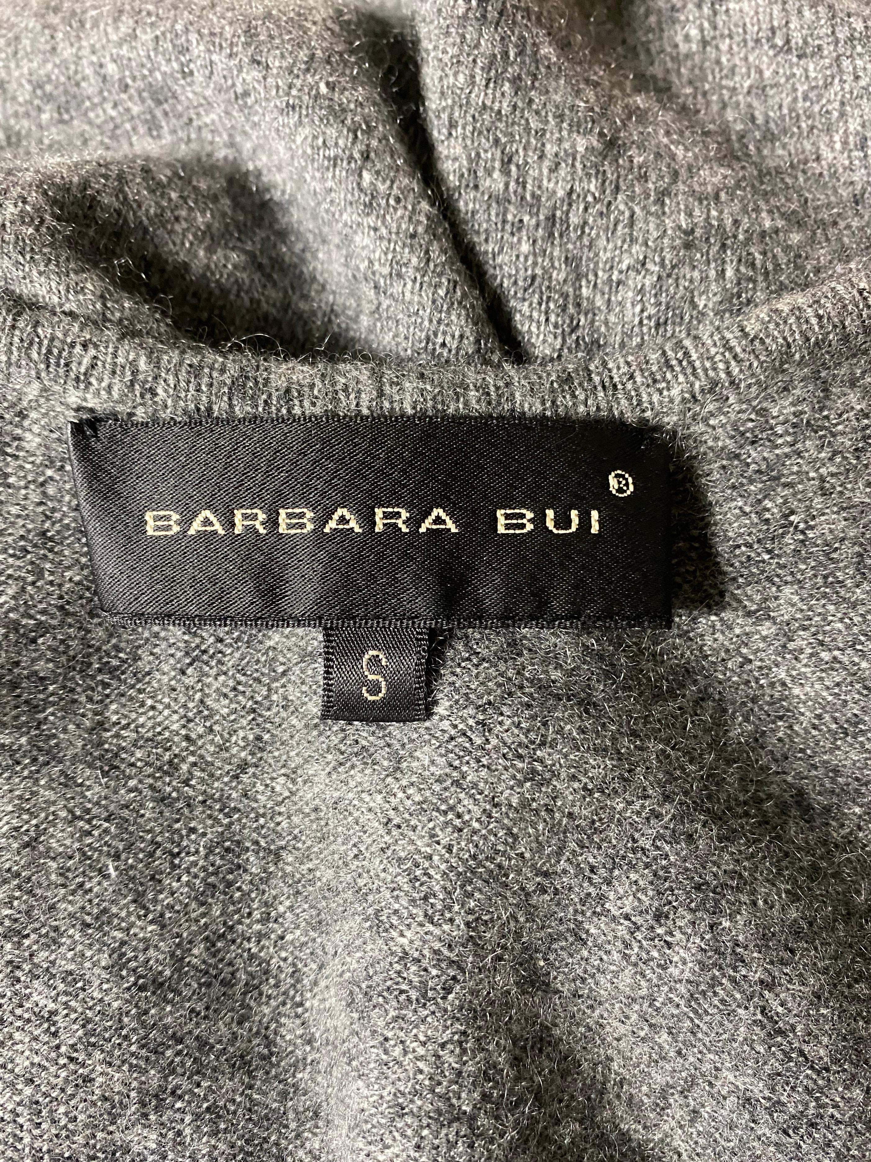 Women's or Men's Barbara Bui Grey Cashmere Long Sleeves Pullover Sweater Size S  For Sale