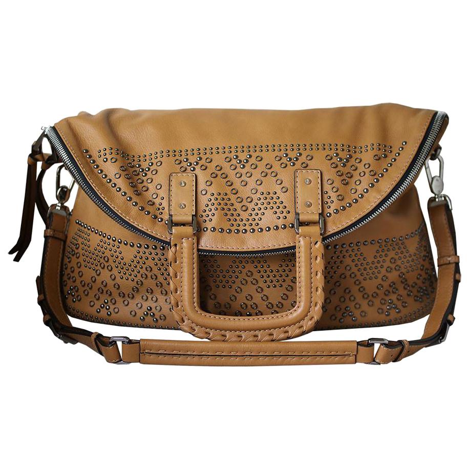 Barbara Bui Patti: Leder-Umhängetasche mit Nieten