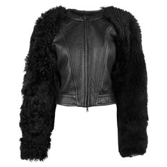 Barbara Bui Shearling and Leather Jacket, Fall/Winter 2014, Size XS