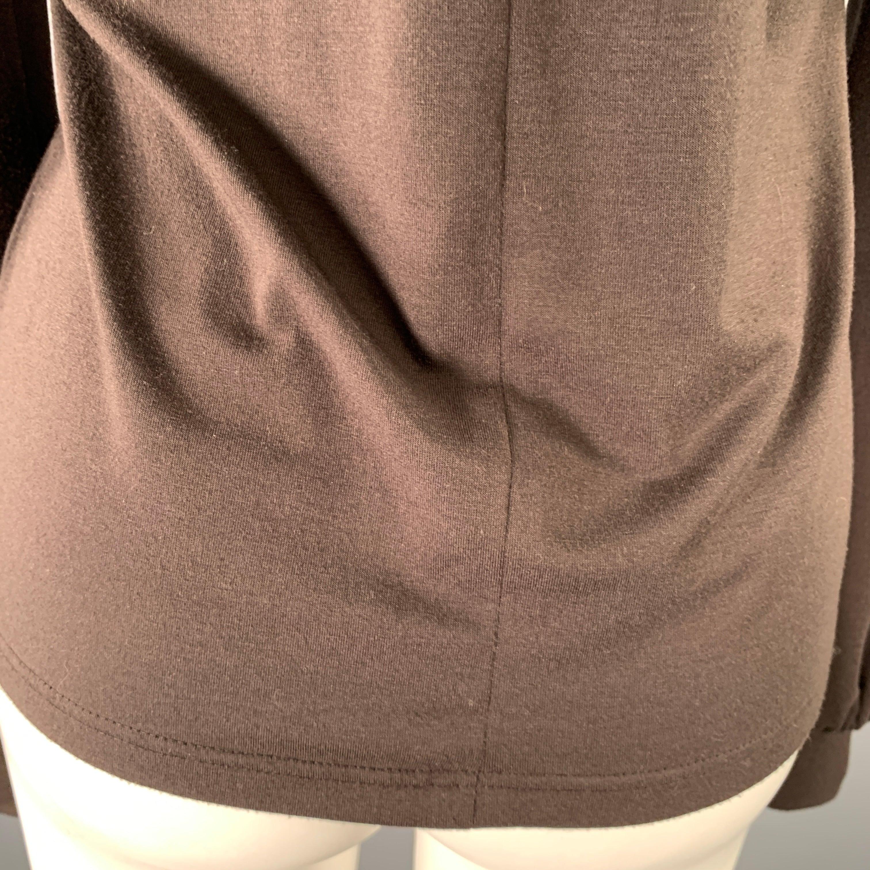 BARBARA BUI Größe M Braun Polyestermischung Plissee-Rollkragenpullover Damen im Angebot