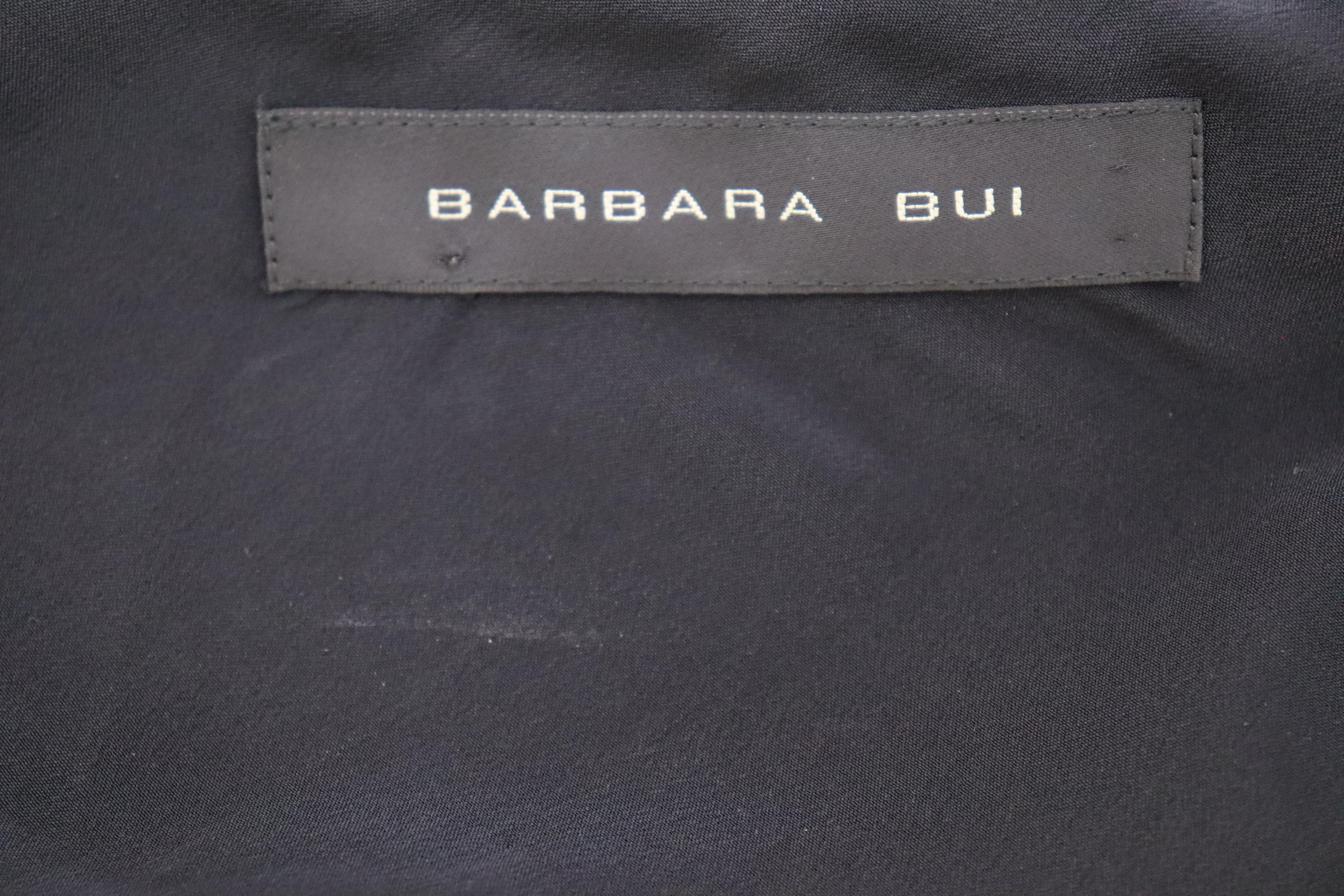 Barbara Bui US 4 Black Asymmetric Collar Dress with Tube Bottom For Sale 2