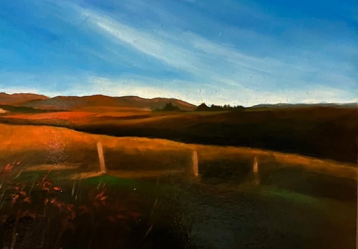 Herbst in der Toskana  Italienischer Künstler Florenz Realismus  Italienische Landschaft Öl Gerahmt  ist ein Ölgemälde im Stil des Realismus aus dem Studio des Künstlers in Florenz, Italien. Es hat einen maßgeschneiderten Rahmen, der in Florenz von