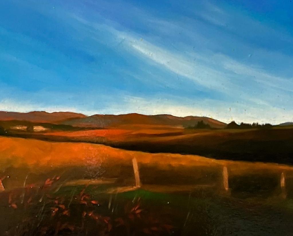 Herbst in der Toskana  Italienischer Künstler Florenz Realismus  Italienische Landschaft Öl Gerahmt im Angebot 2