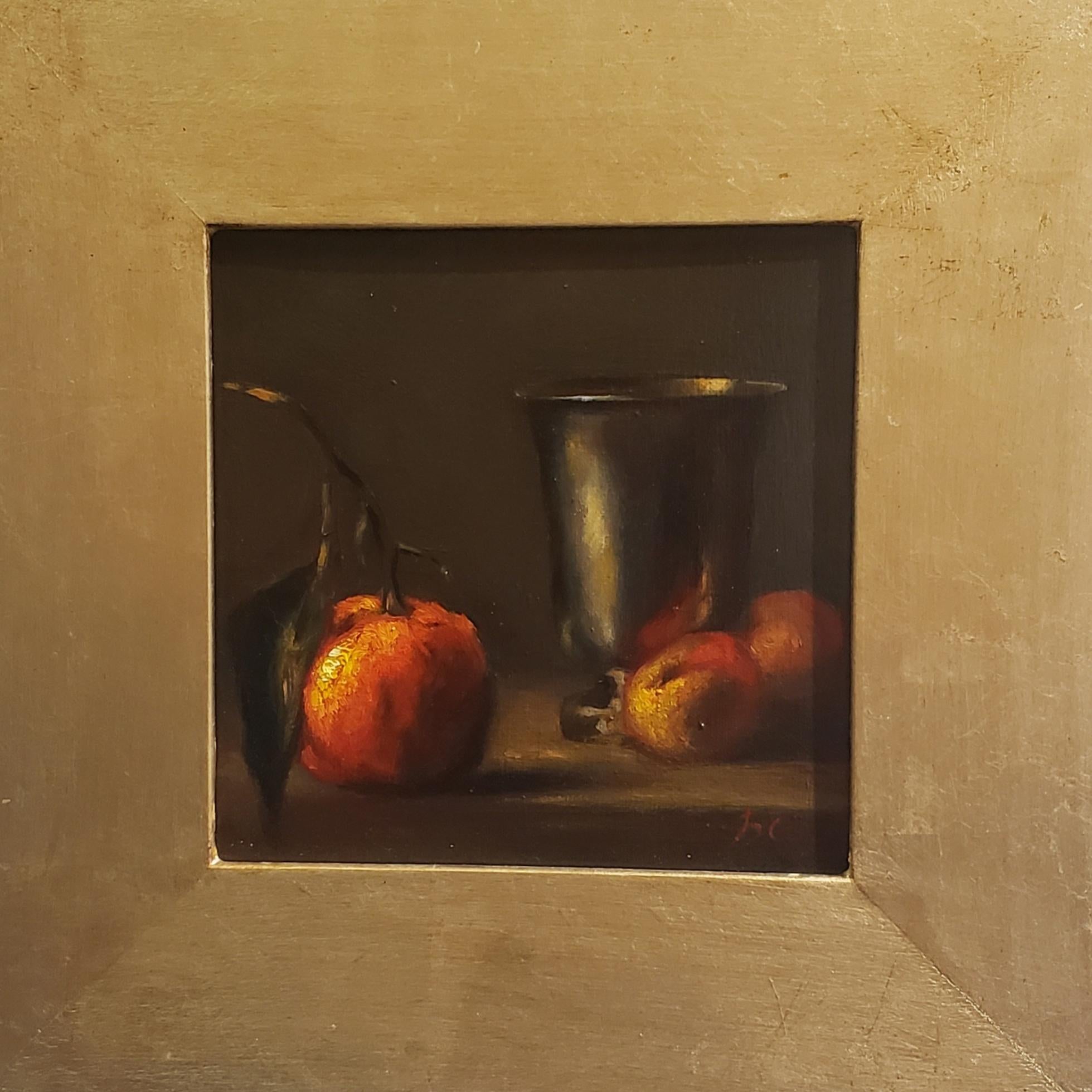 Leckere Erdbeeren  ist ein Ölgemälde im Stil des Realismus aus dem Atelier des Künstlers in Florenz, Italien. Es ist 12,5 x 14 mit dem frame.it hat eine benutzerdefinierte Rahmen in Florenz von einem Meister Framer gemacht. 
Barbara Castrucci begann