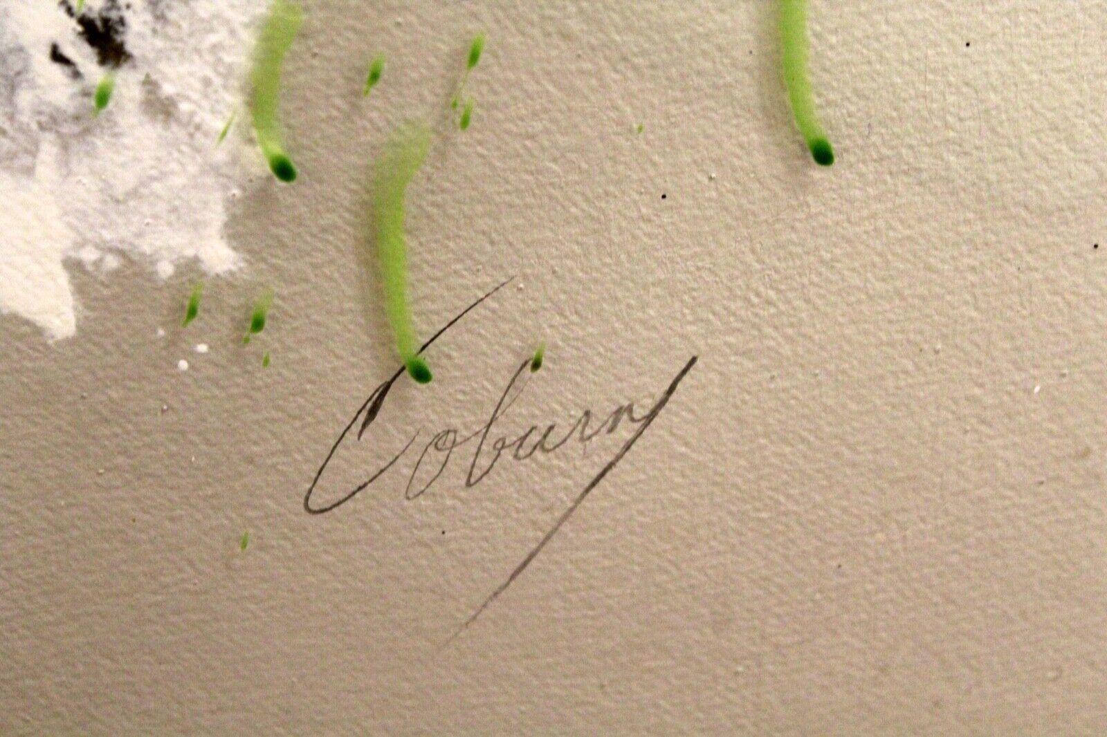Barbara Coburn, Abstraktes zeitgenössisches Gemälde auf Papiertafel, Raumteiler im Angebot 5