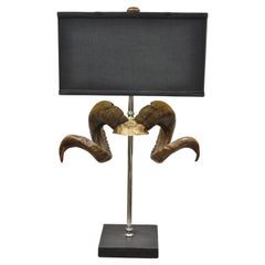 Barbara Cosgrove Ram Horn Modern Decorator Table Lamp