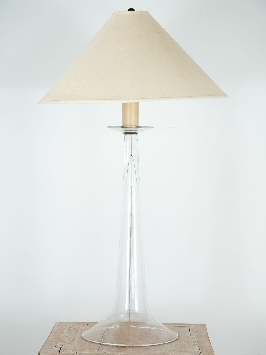 American Barbara Cosgrove Trumpet Glass Table Lamp