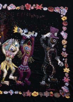 Celebration Barbara d'Antuono Contemporary textile art Haiti voodoo color life