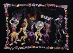 Celebration Barbara d'Antuono Contemporary textile art Haiti voodoo color life
