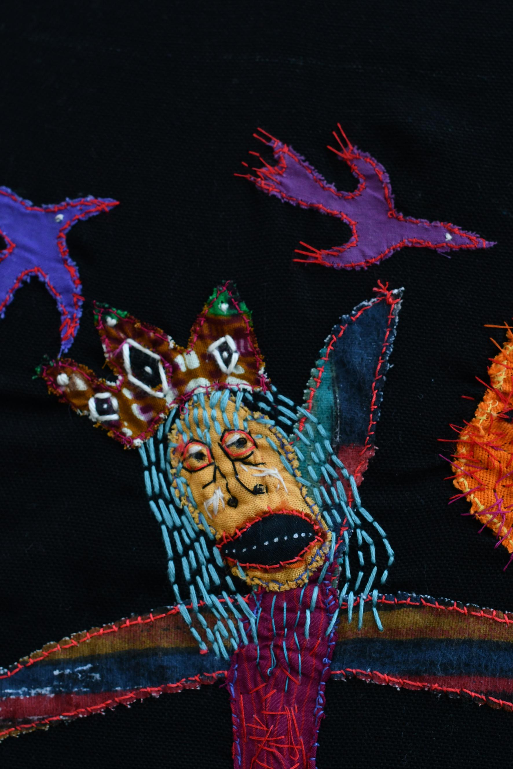 Cru si fiction Barbara d'Antuono 21st Century Contemporary outsider textile art For Sale 3
