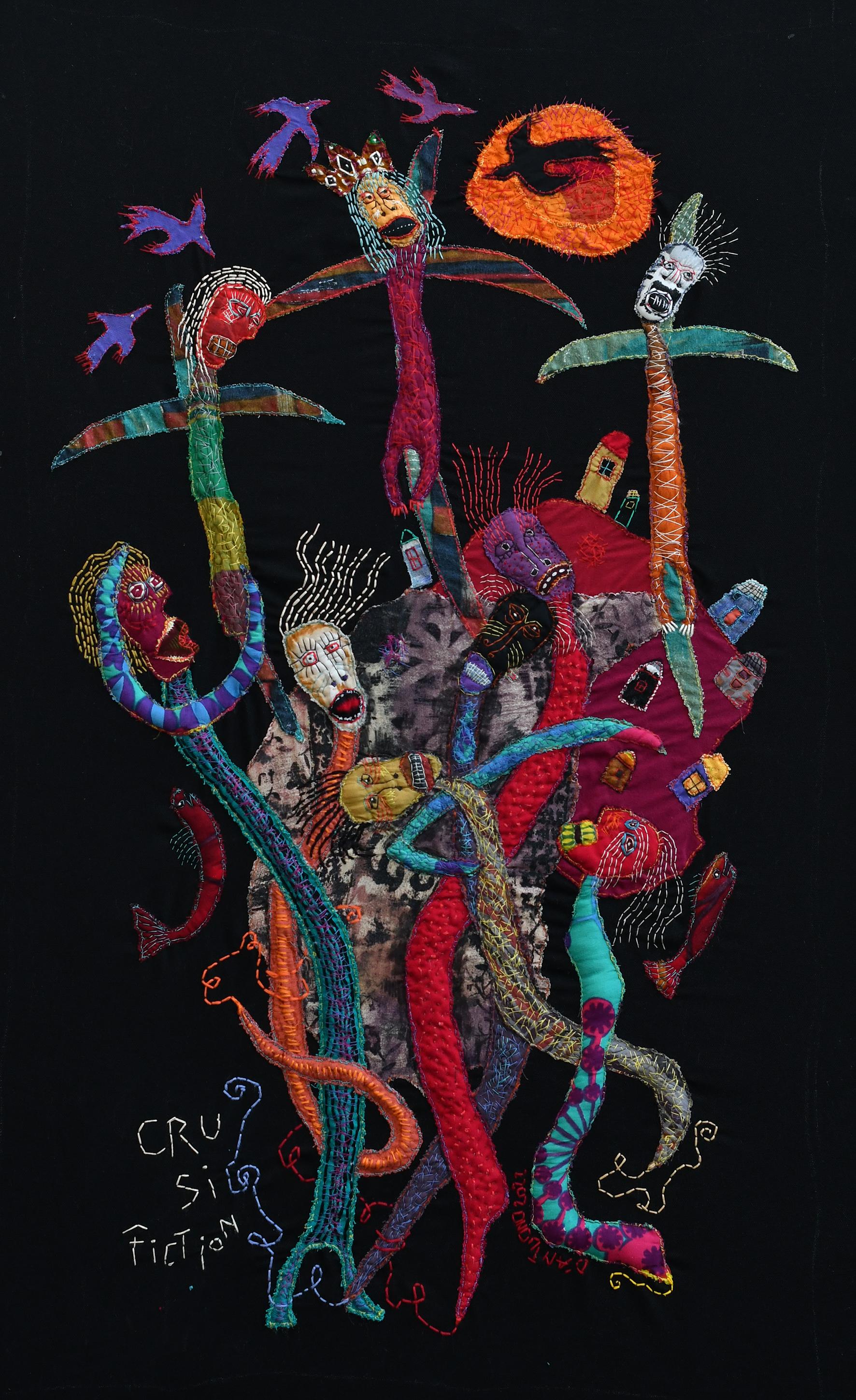 Cru si fiction Barbara d'Antuono 21e siècle art textile outsider contemporain